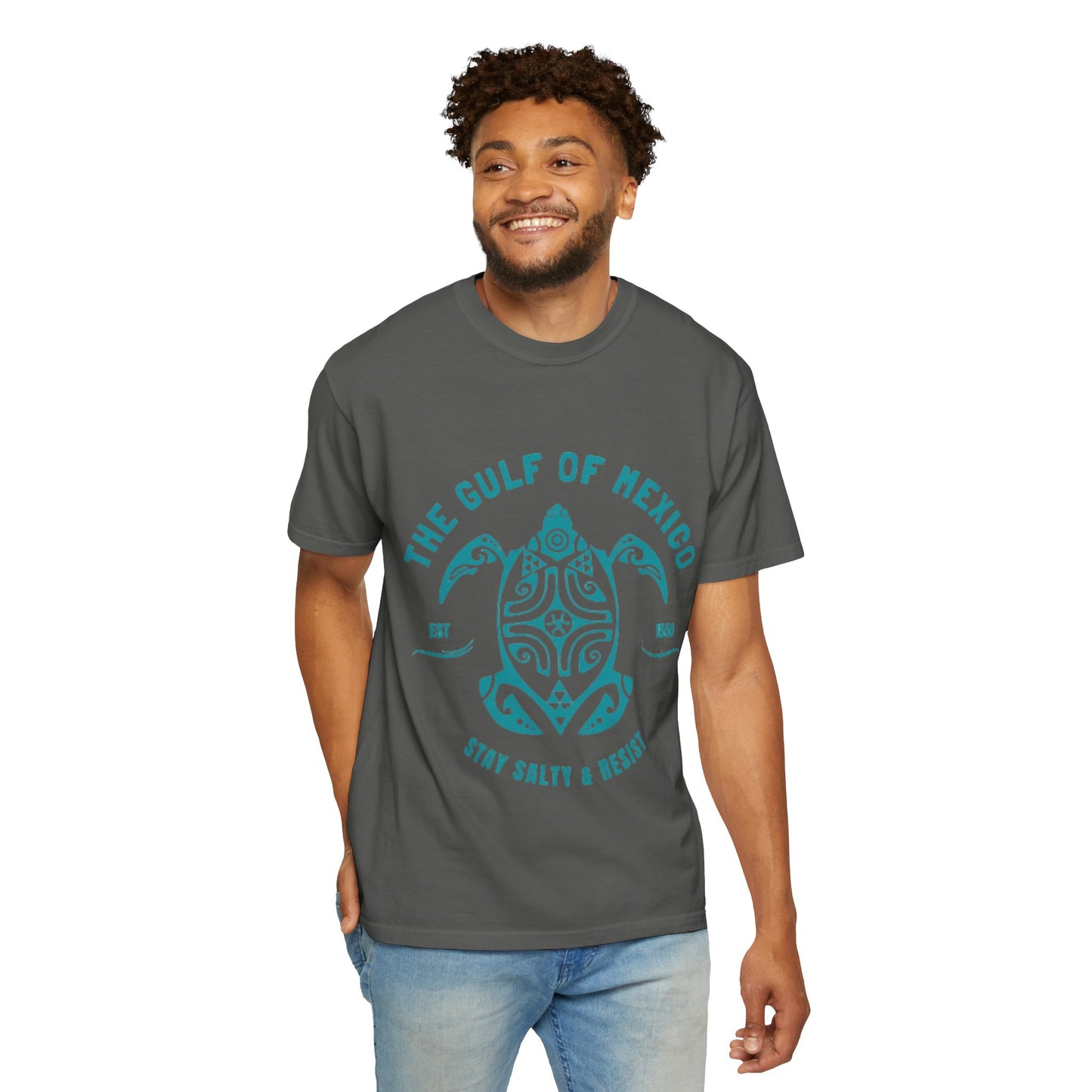 Gulf of Mexico Graphic T-Shirt (Teal Text)