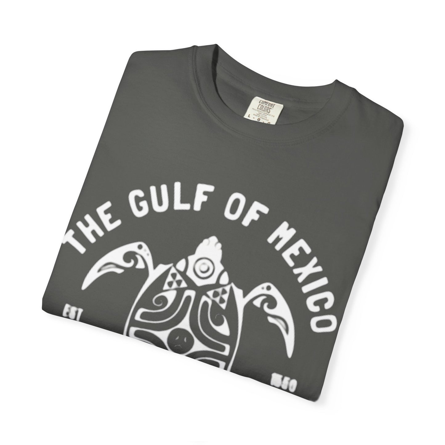 Gulf of Mexico Graphic T-Shirt (White Text on Blues)