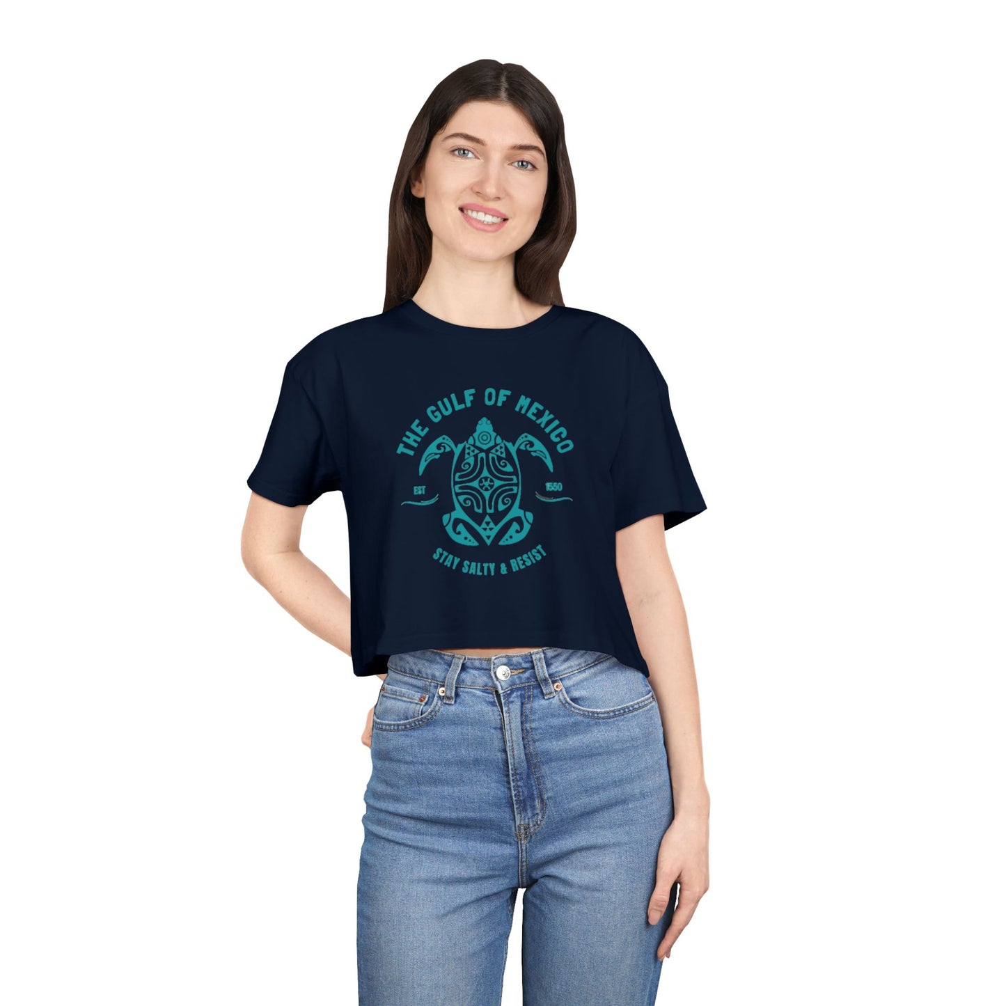 Gulf of Mexico Women's CROP TEE