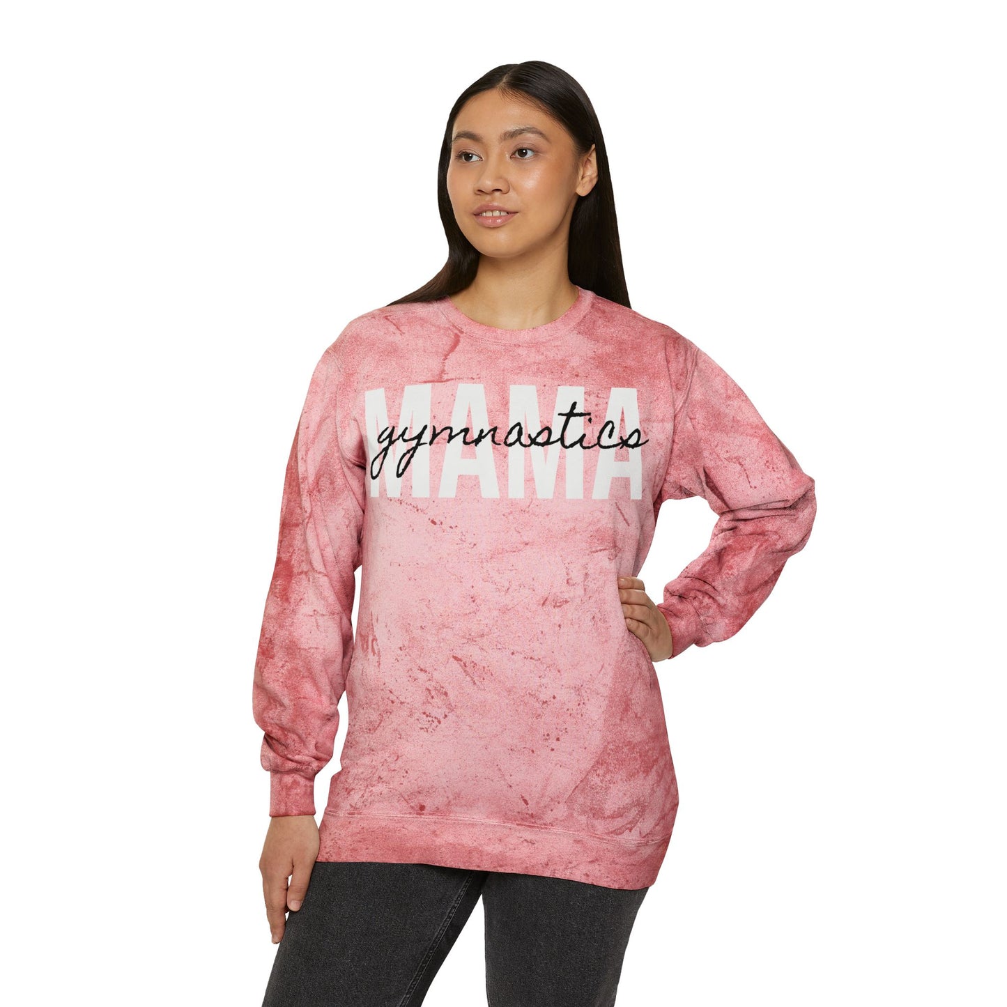 Gymnastics Mama Tie Dye Sweatshirt