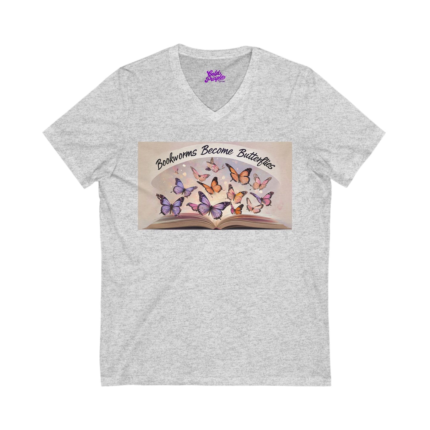 Butterflies Bookworms T-Shirt V-neck