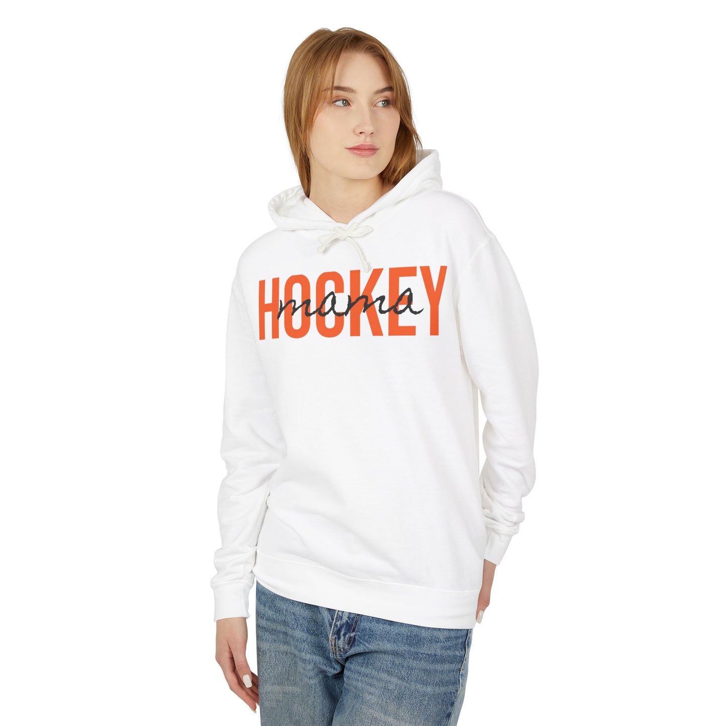 High School Hockey Mama Lightweight Hoodie - Comfy Mom Vibes
