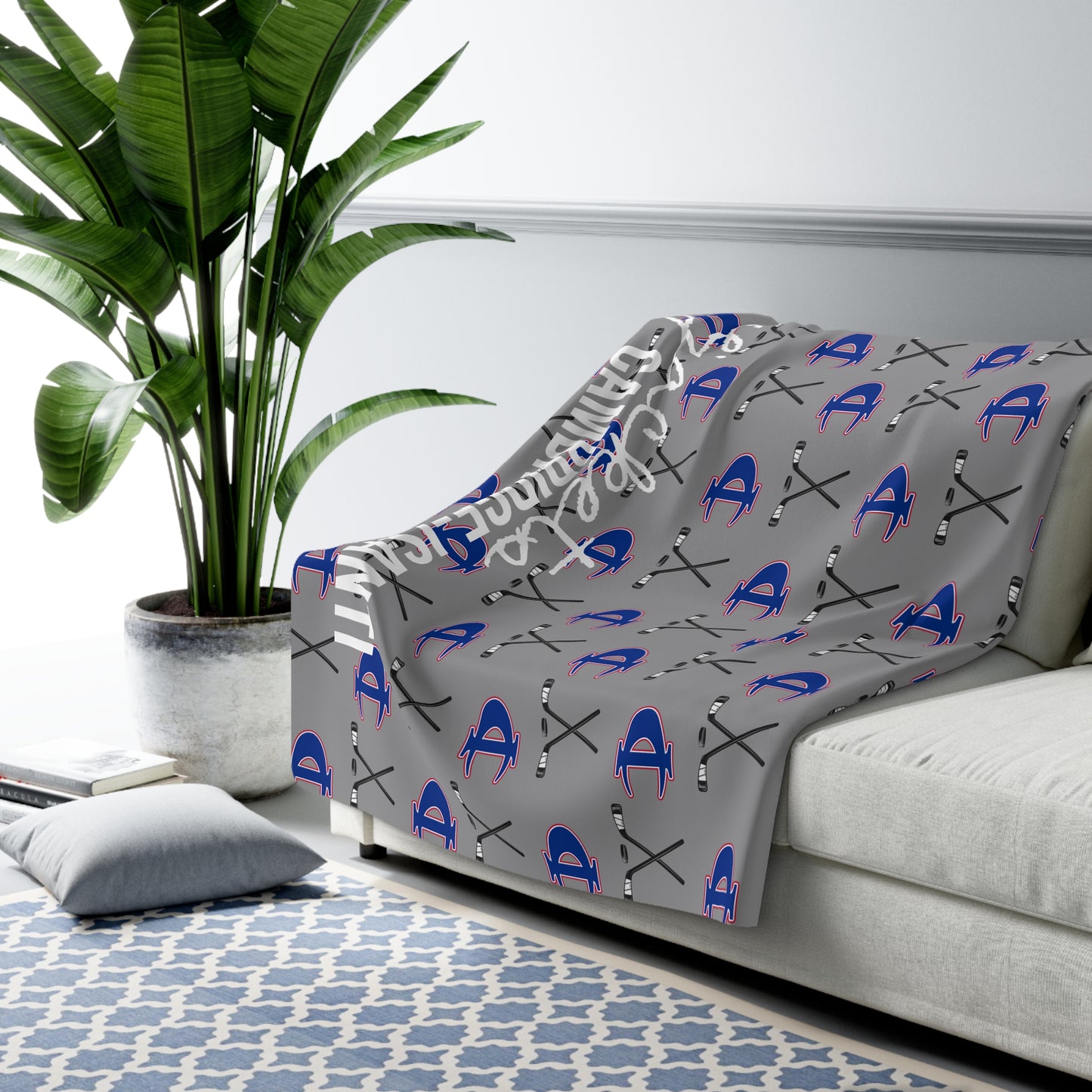 C-I HOCKEY- Sherpa Fleece Blanket