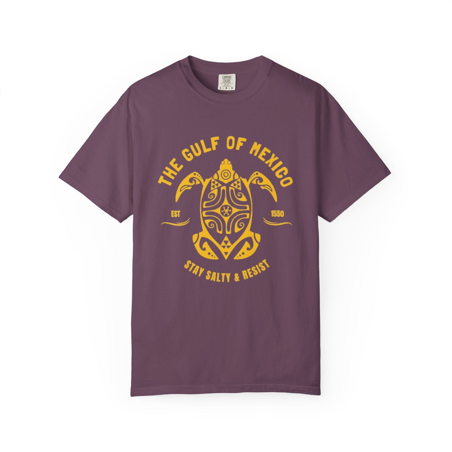 Gulf of Mexico Graphic T-Shirt (Gold Text)