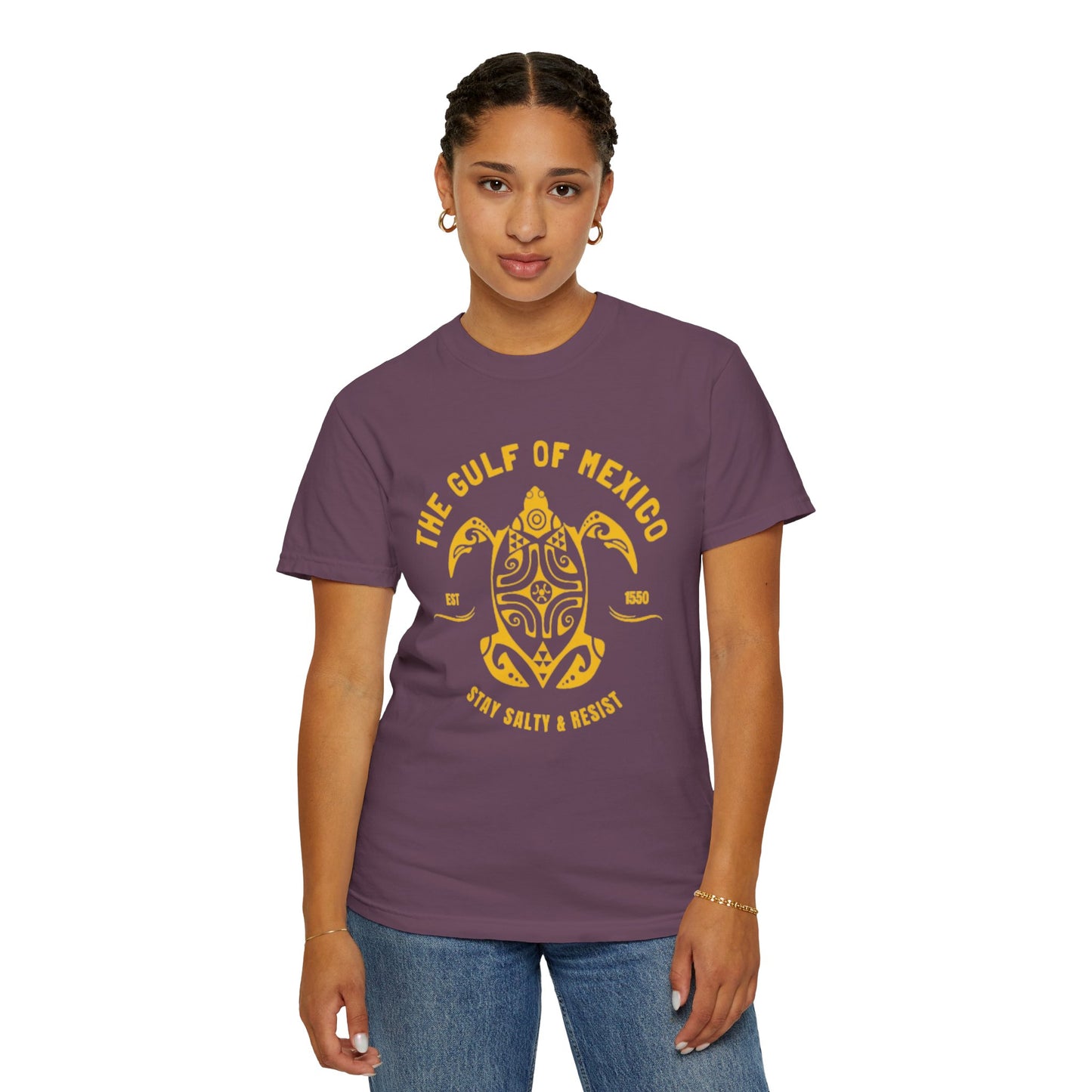 Gulf of Mexico Graphic T-Shirt (Gold Text)