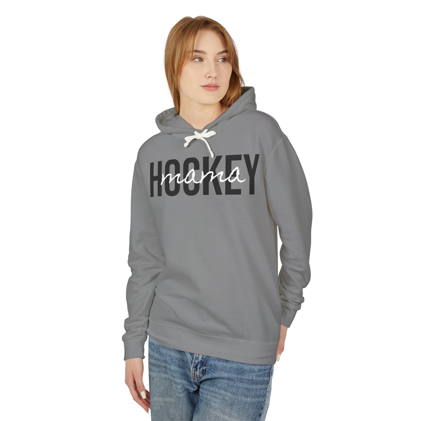 High School Hockey Mama Lightweight Hoodie - Comfy Mom Vibes