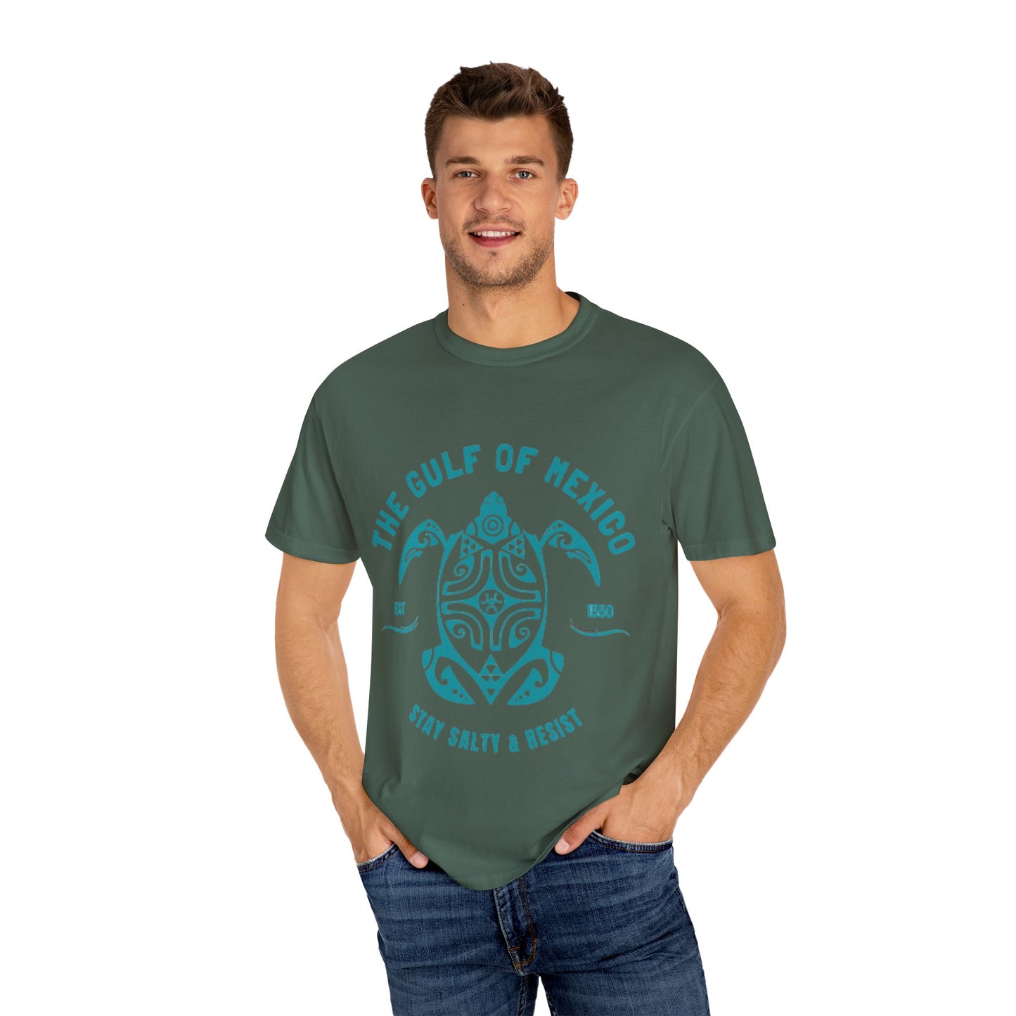 Gulf of Mexico Graphic T-Shirt (Teal Text)