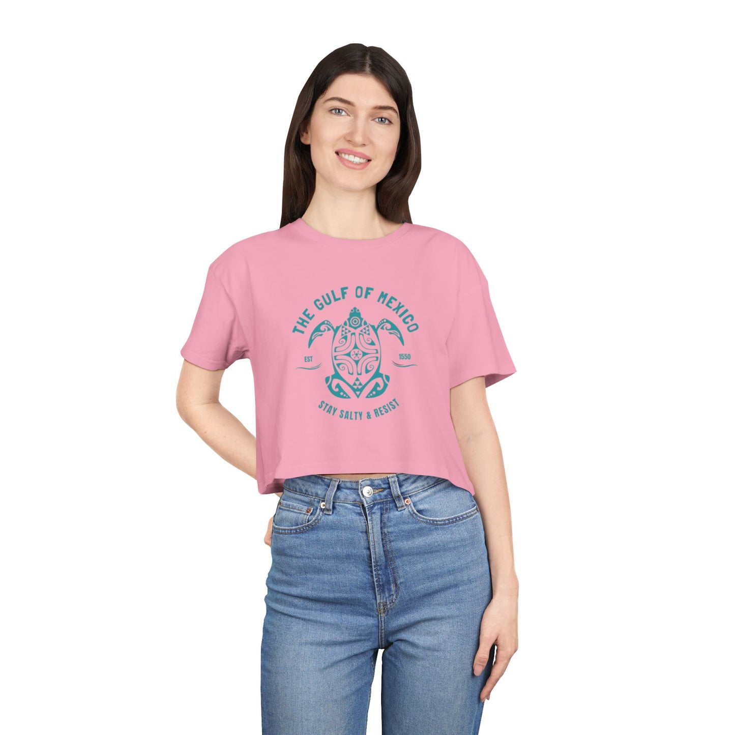 Gulf of Mexico Women's CROP TEE