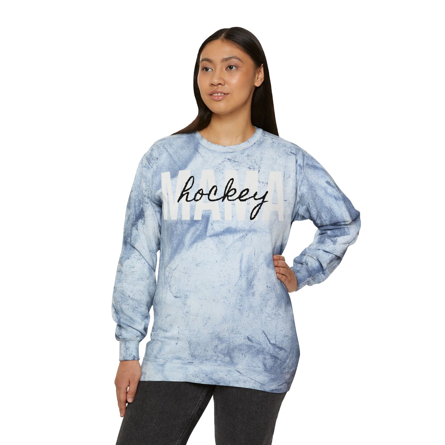 Hockey Mama Tie Dye Sweatshirt