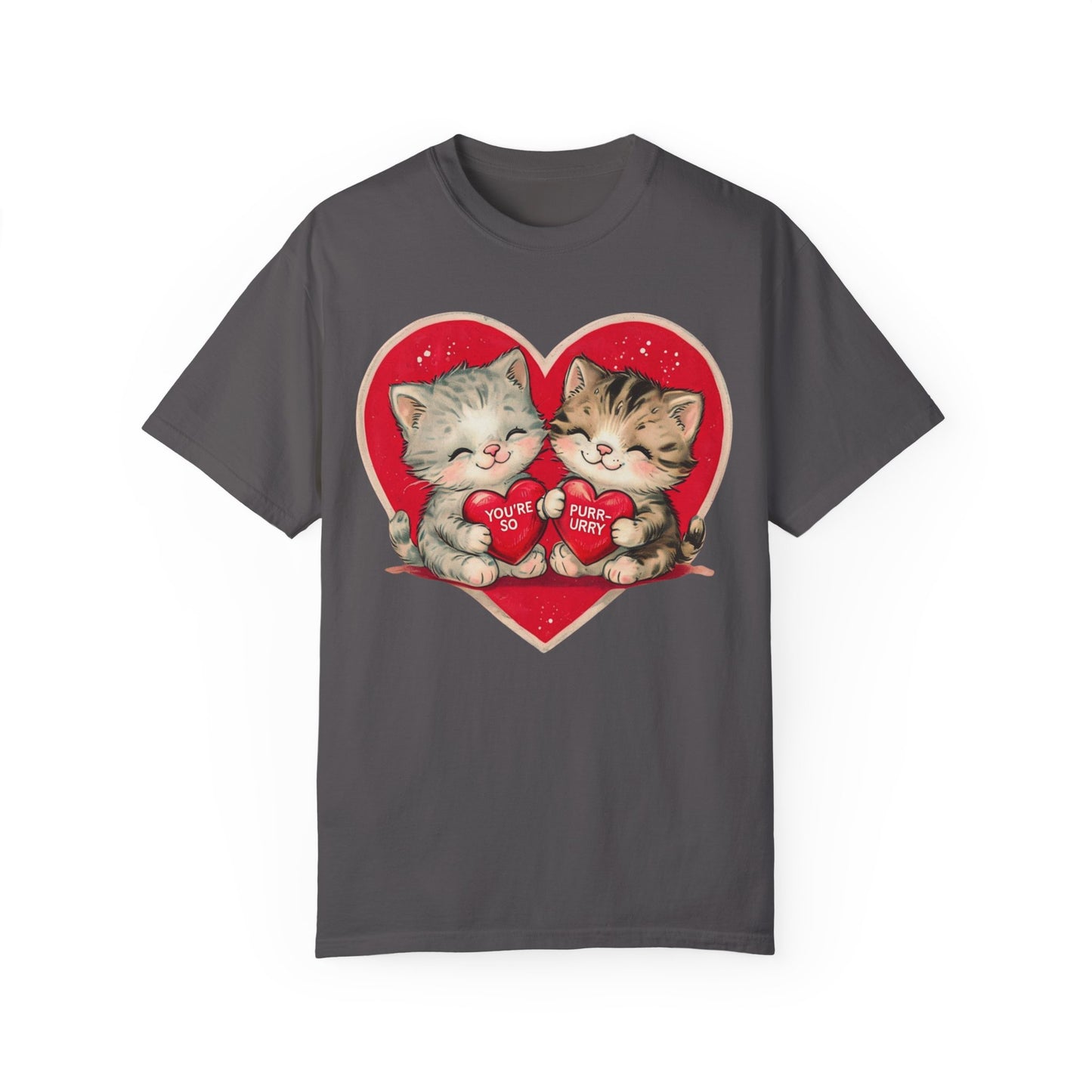 Kitten Valentine - Unisex Garment-Dyed T-shirt