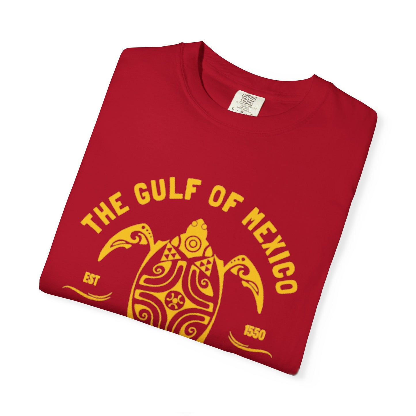 Gulf of Mexico Graphic T-Shirt (Gold Text)