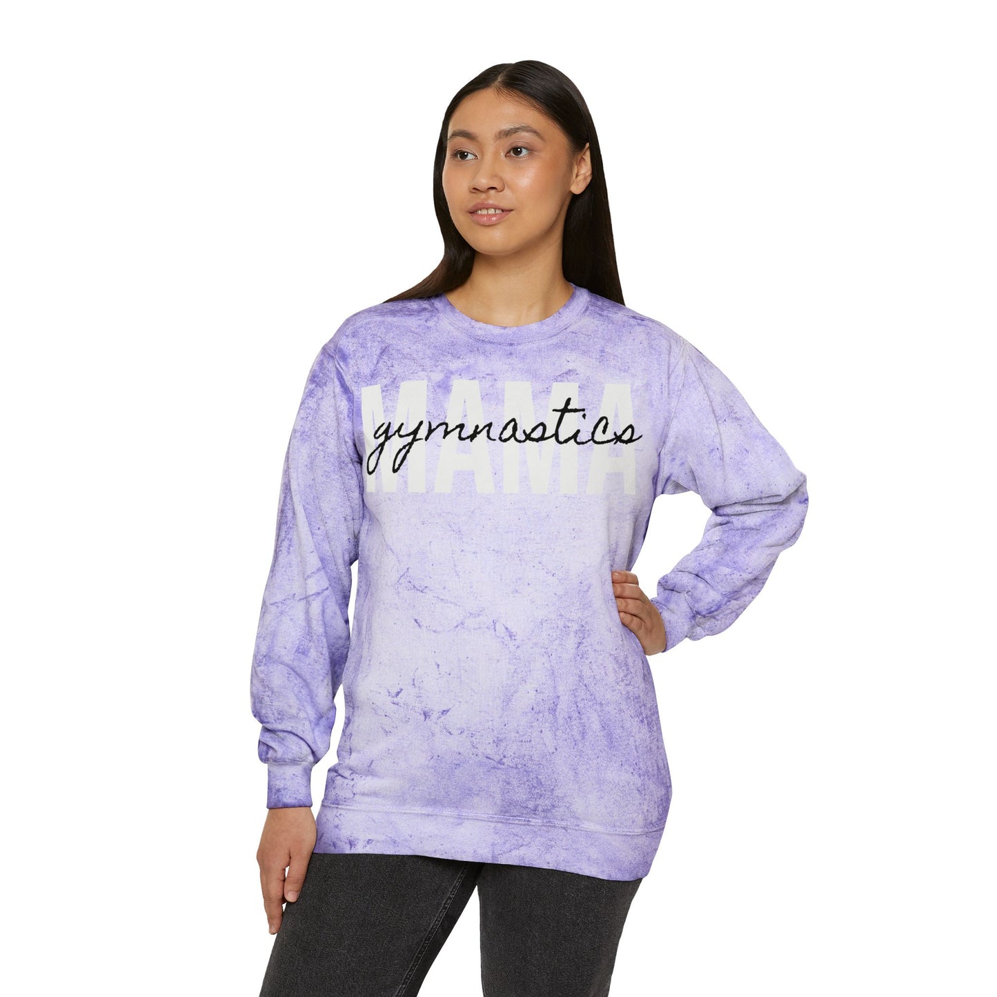 Gymnastics Mama Tie Dye Sweatshirt