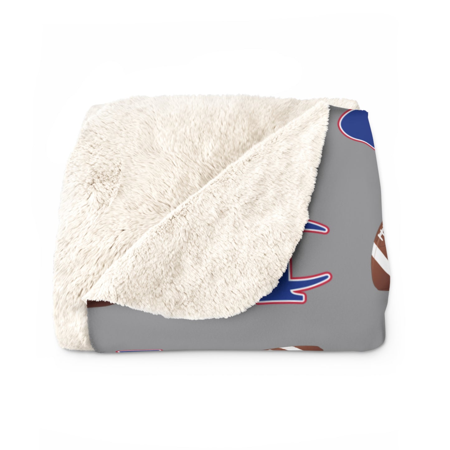 C-I Football - Sherpa Fleece Blanket