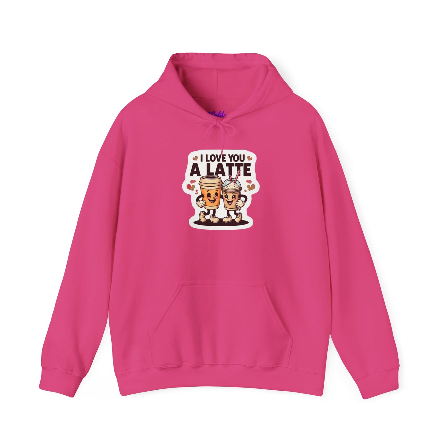 Love You A Latte - Unisex Heavy Blend™ Hooded Sweatshirt