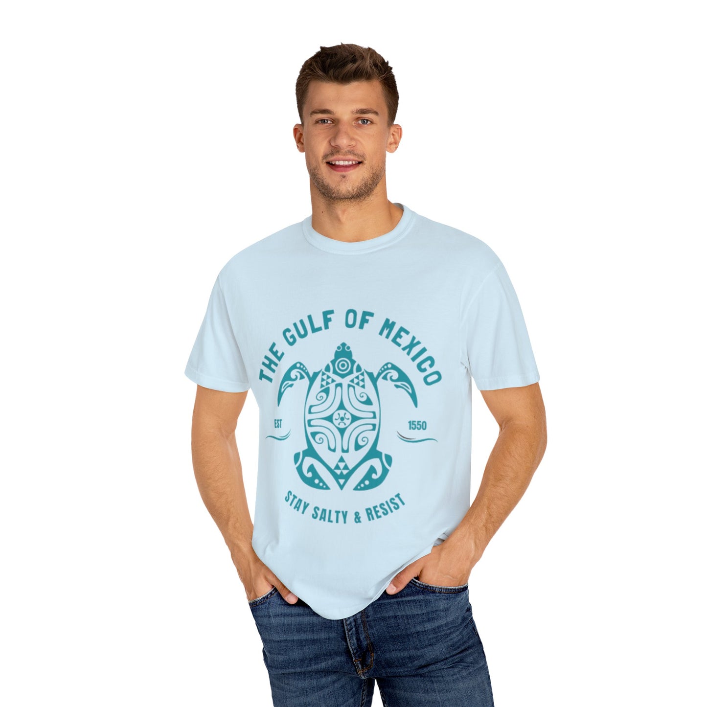 Gulf of Mexico Graphic T-Shirt (Teal Text)