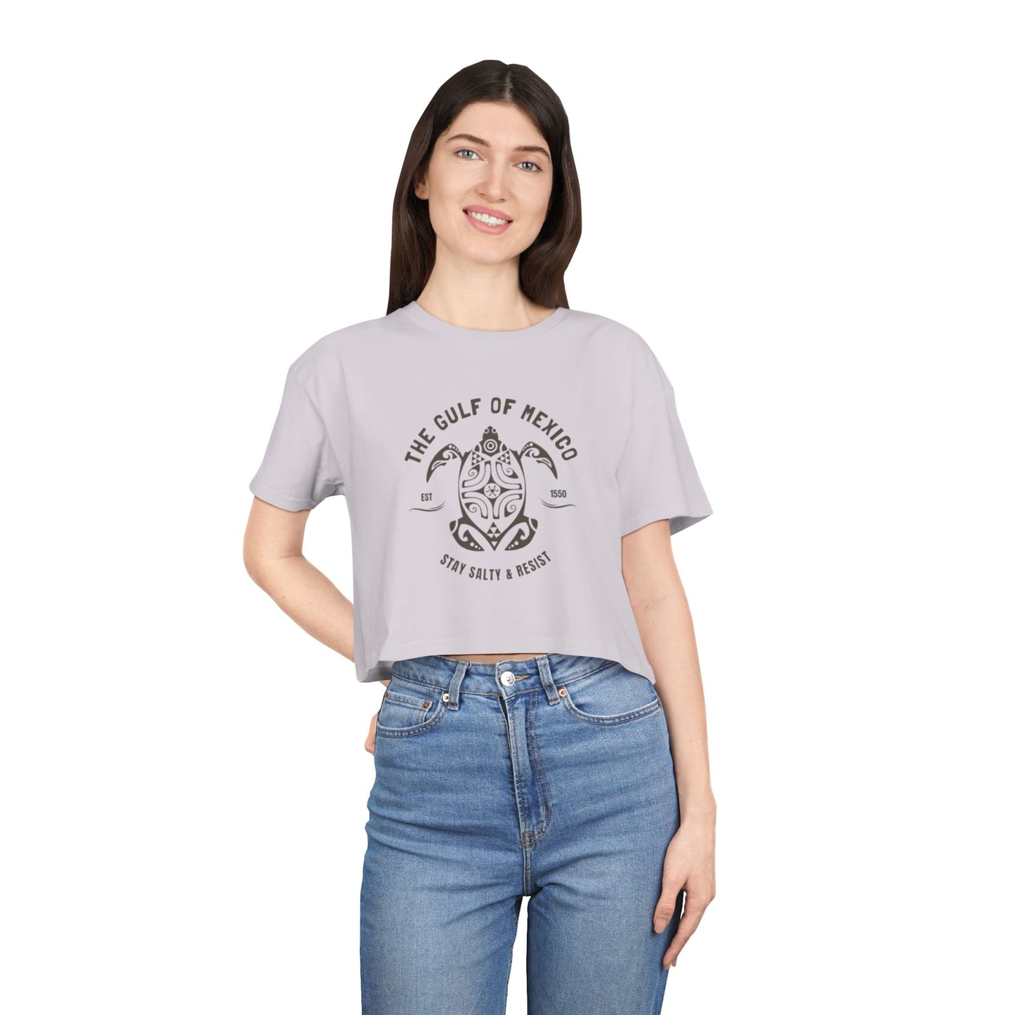 Gulf of Mexico Women's CROP TEE