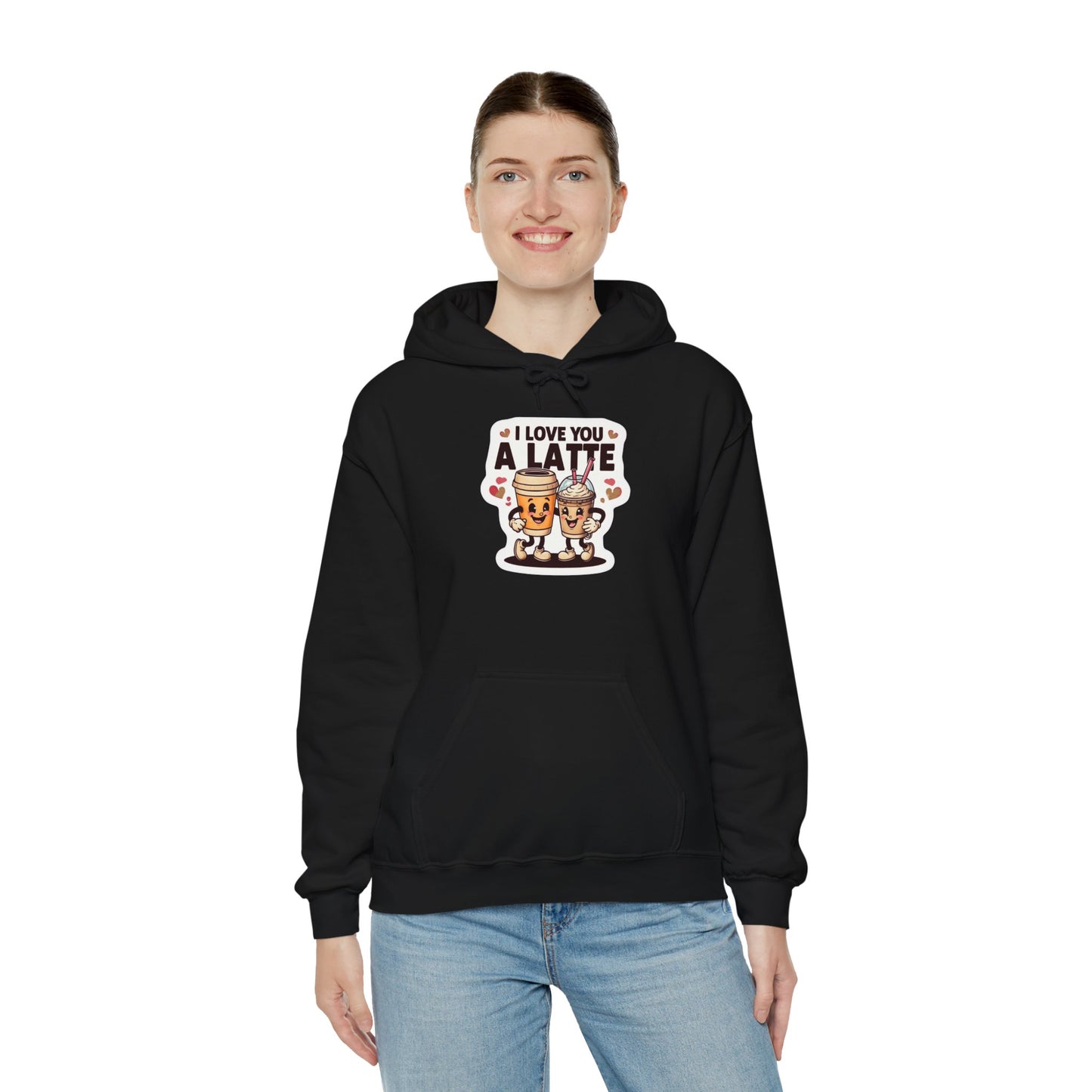 Love You A Latte - Unisex Heavy Blend™ Hooded Sweatshirt