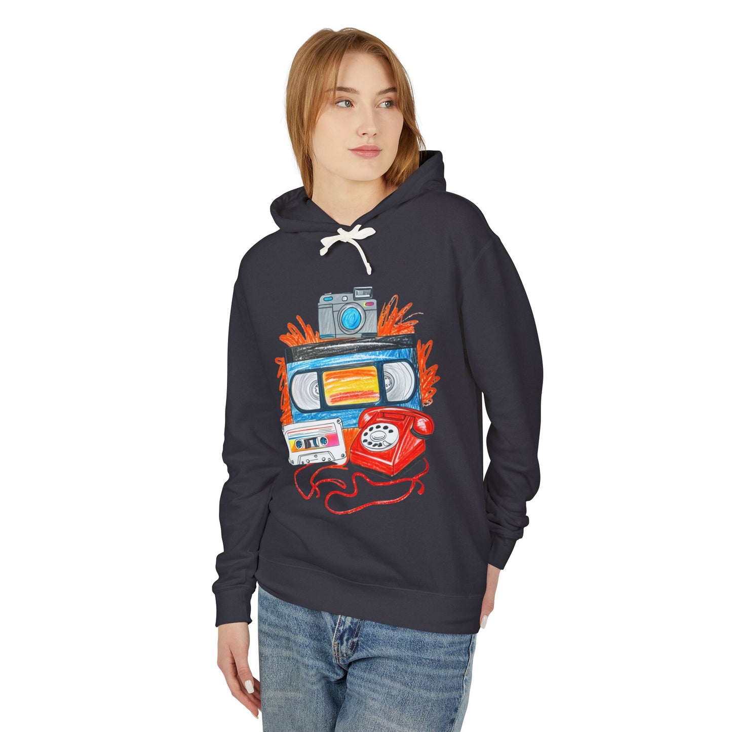 Mommy and Me Lightweight Hooded Sweatshirt - Gen Alpha Technology Parent Version