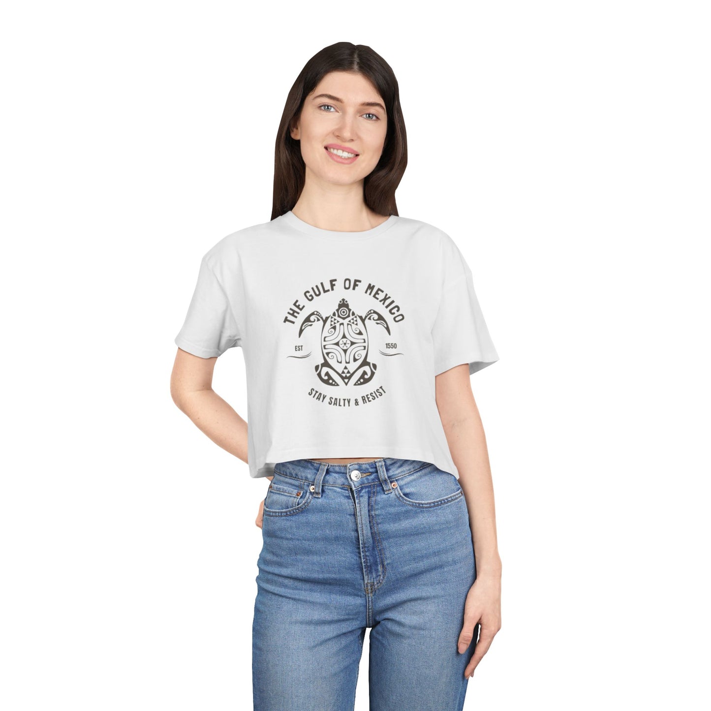 Gulf of Mexico Women's CROP TEE