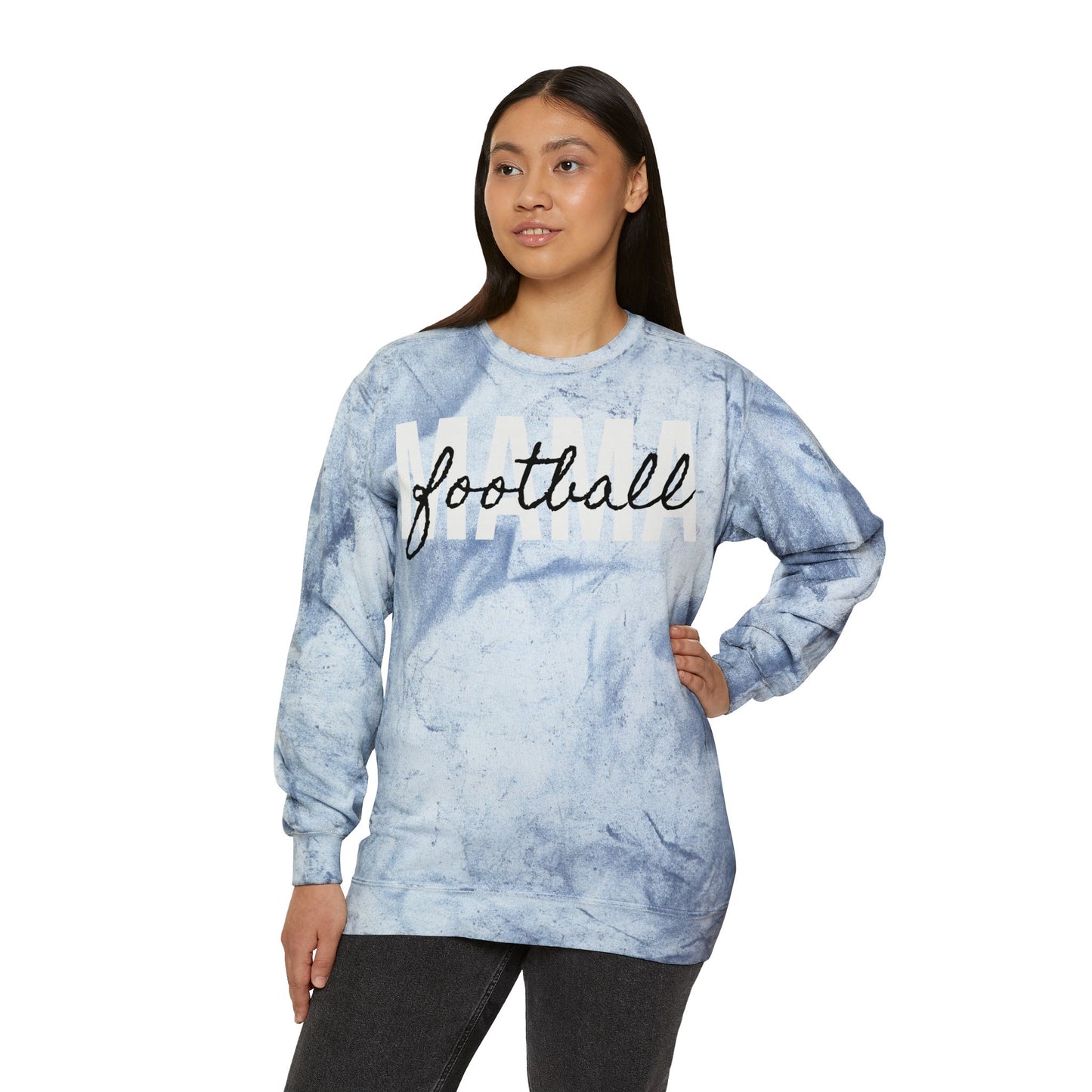 Football Mama Tie Dye Sweatshirt