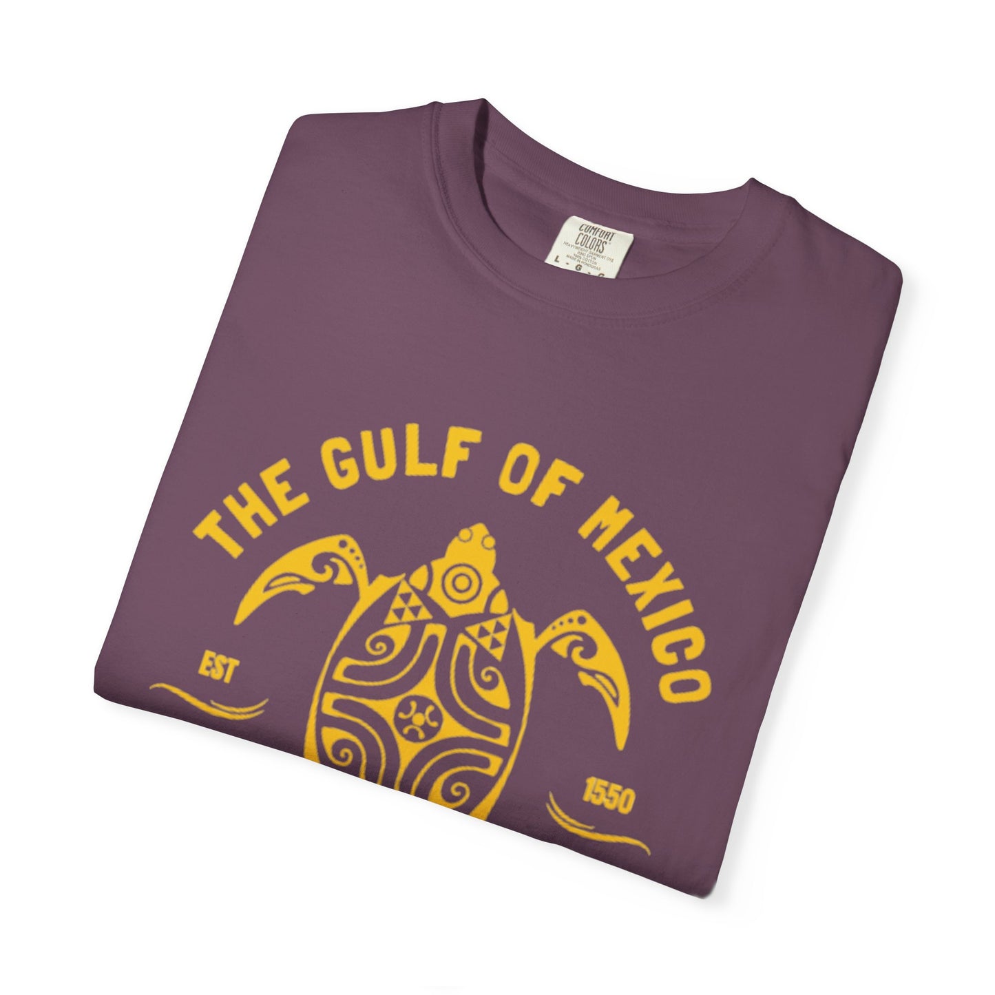Gulf of Mexico Graphic T-Shirt (Gold Text)