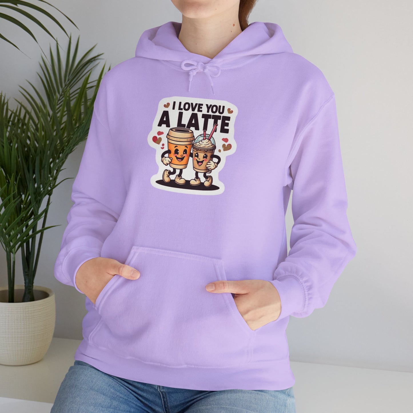 Love You A Latte - Unisex Heavy Blend™ Hooded Sweatshirt