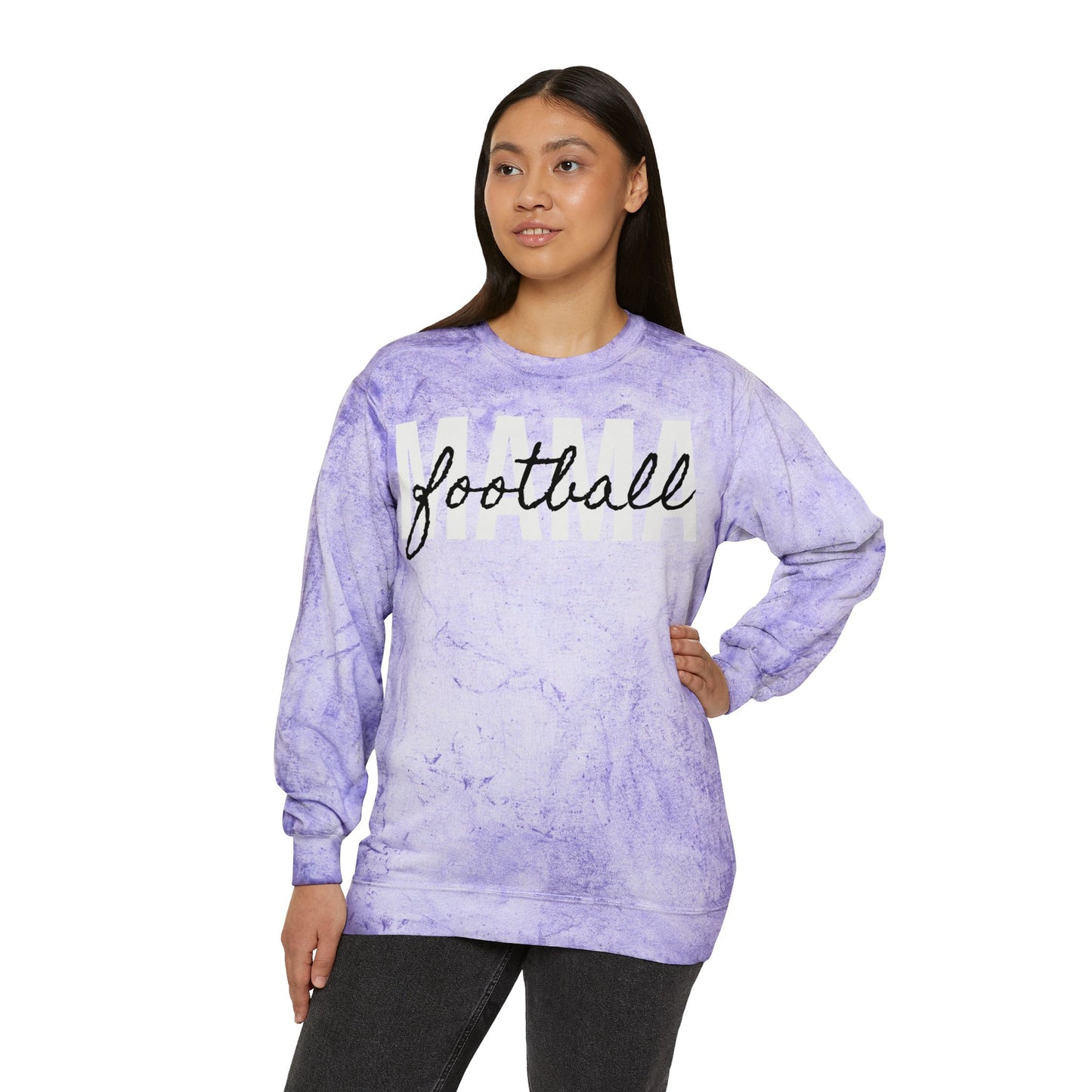 Football Mama Tie Dye Sweatshirt