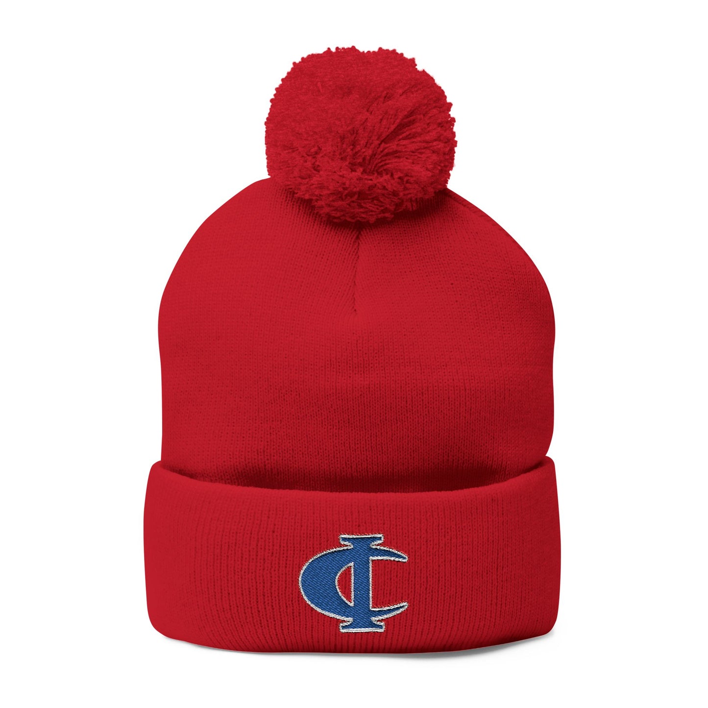 C-I Bluejackets - Embroidered Beanie w/Pom-Pom