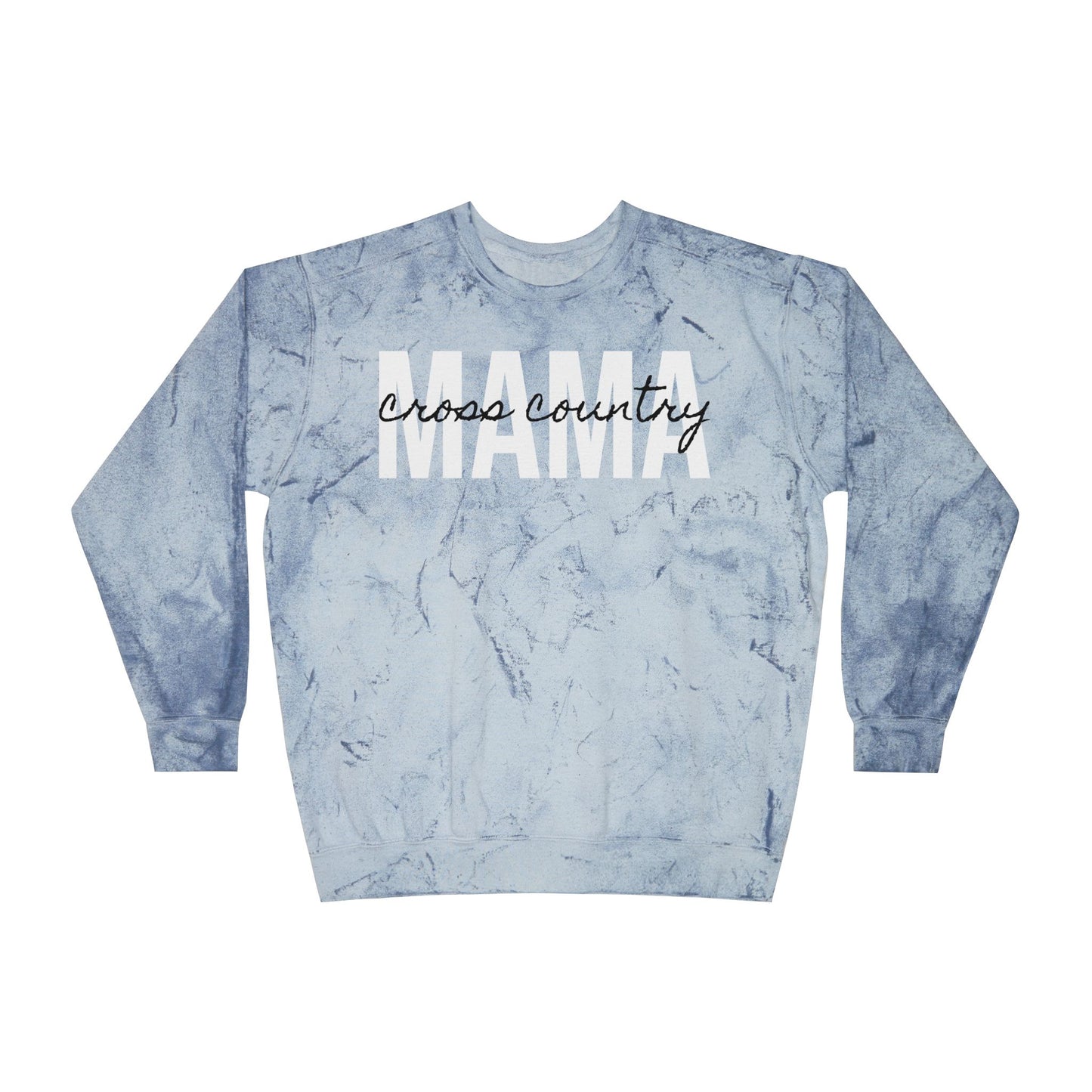 Cross Country Running Mama Tie Dye Sweatshirt