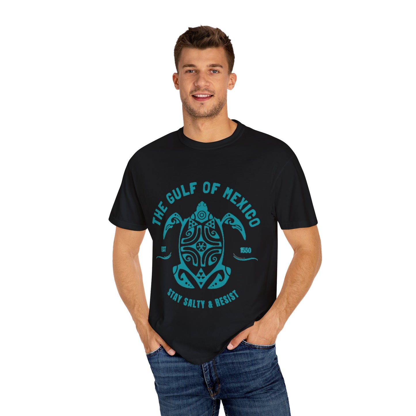 Gulf of Mexico Graphic T-Shirt (Teal Text)