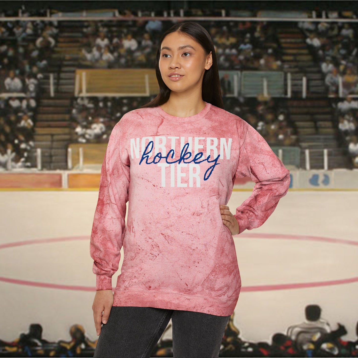 Central MN (1) High School Hockey - Tie Dye Sweatshirt