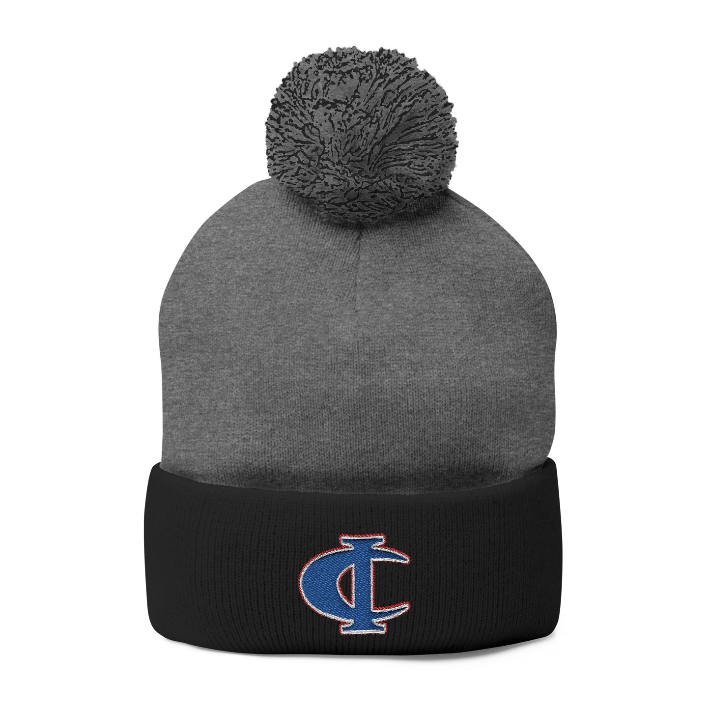 C-I Bluejackets - Embroidered Beanie w/Pom-Pom