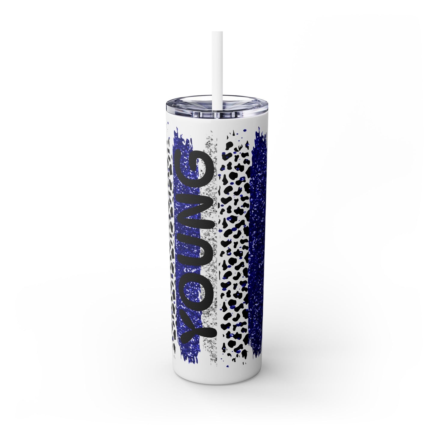 Custom: YOUNG - Skinny Tumbler with Straw | 20oz Travel Mug