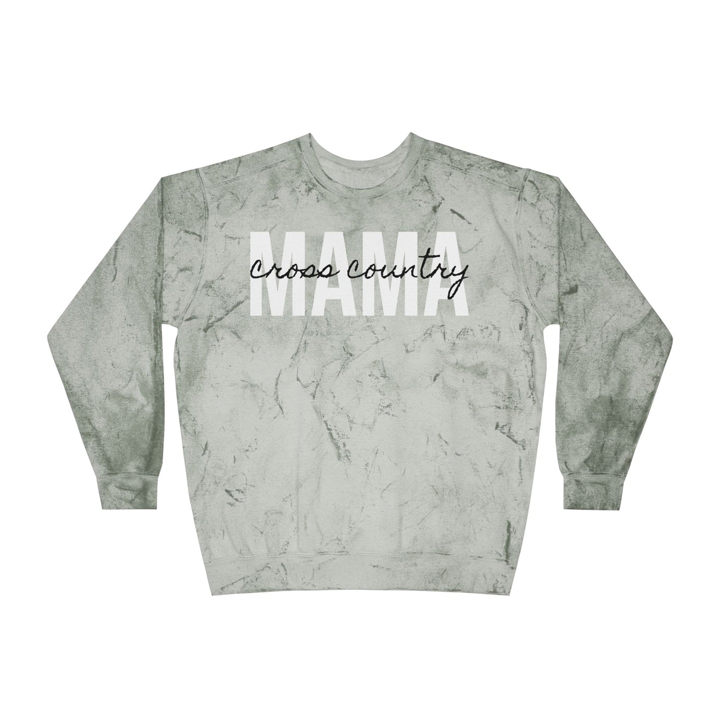 Cross Country Running Mama Tie Dye Sweatshirt
