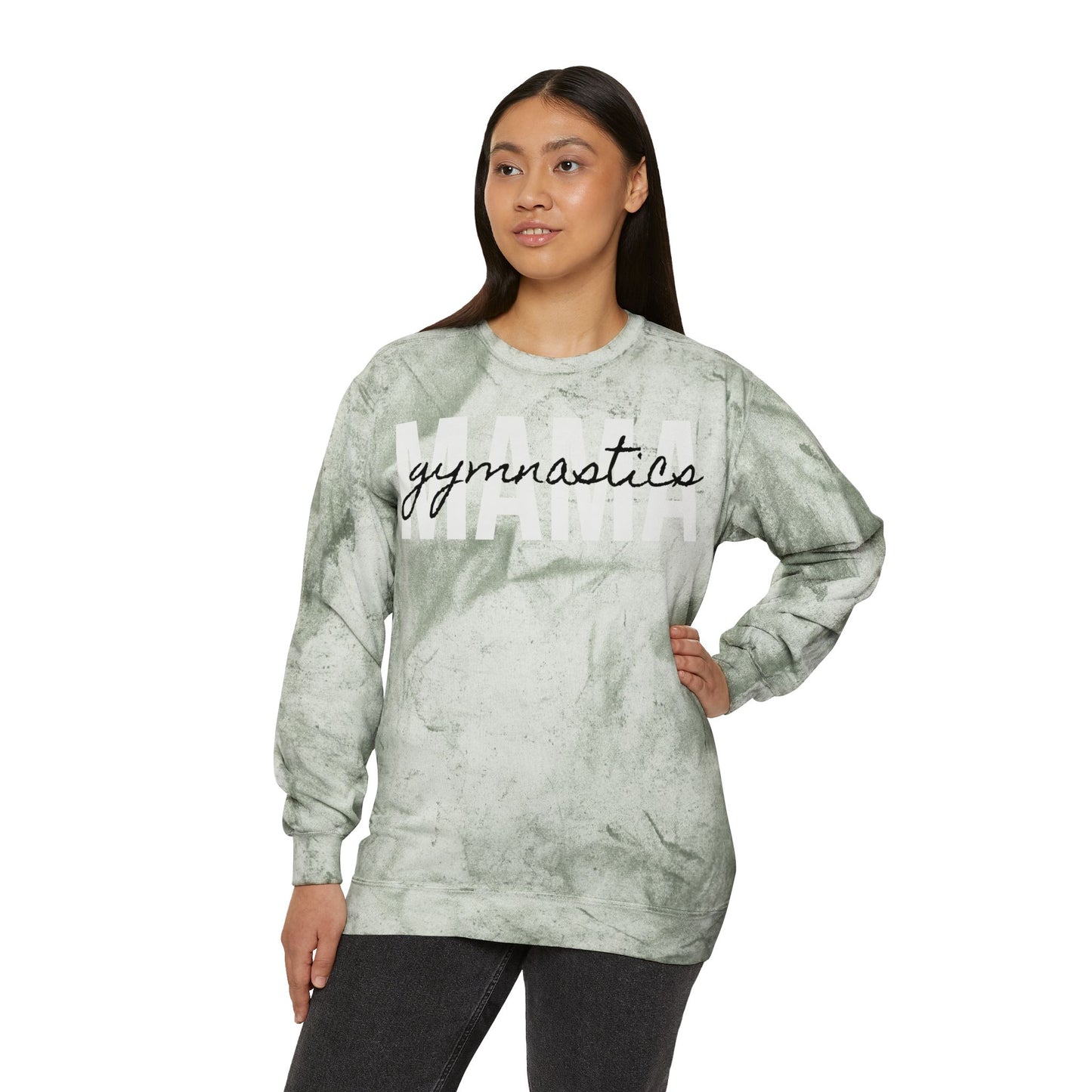 Gymnastics Mama Tie Dye Sweatshirt