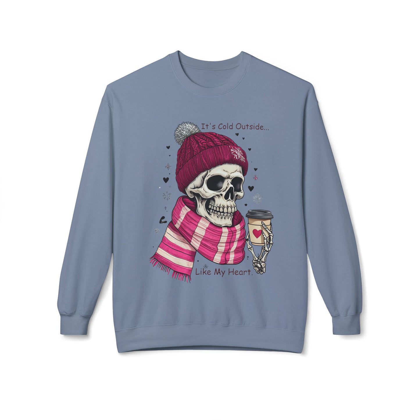 Cold Heart Crewneck - Unisex Midweight Softstyle Fleece Crewneck Sweatshirt