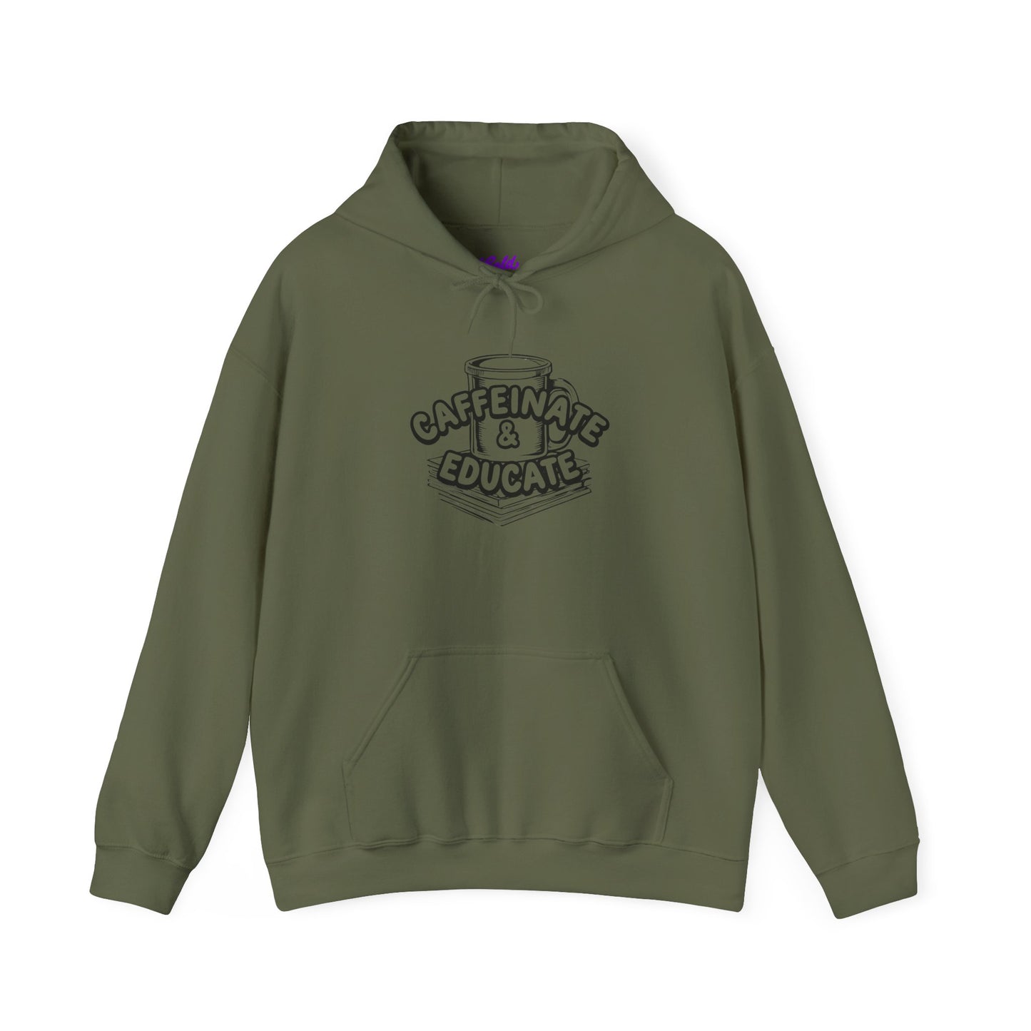 Caffeinate & Educate Unisex Heavy Blend™ Hooded Sweatshirt