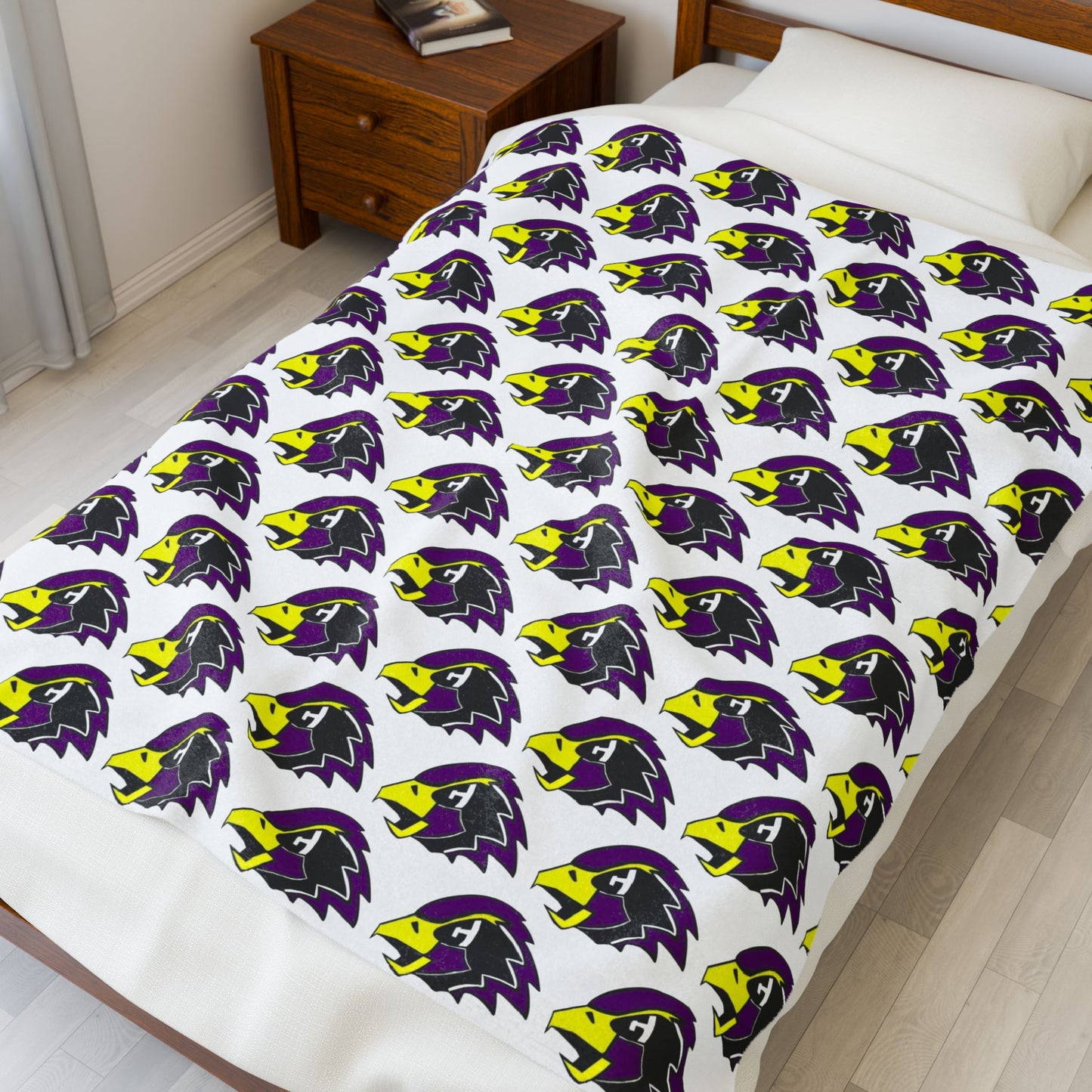 Chaska Hawks ~ Velveteen Plush Blanket