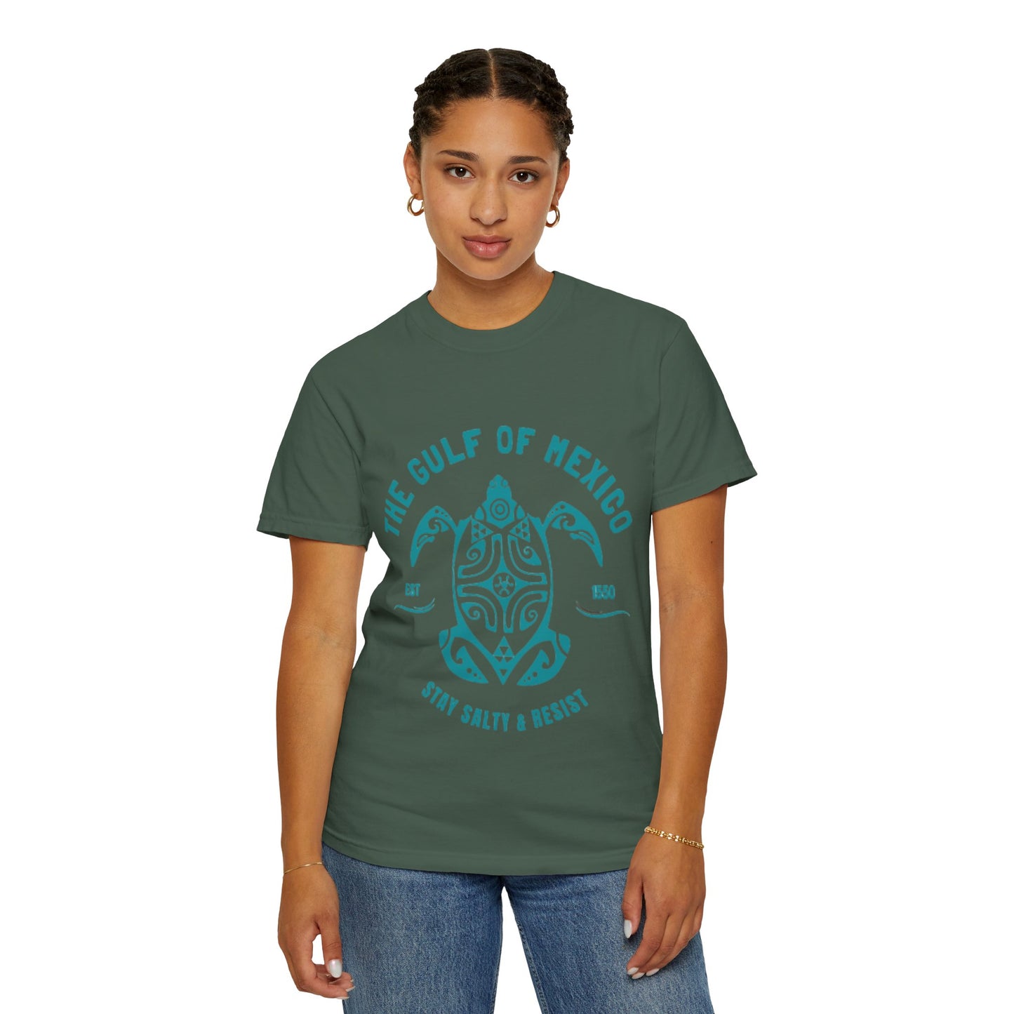 Gulf of Mexico Graphic T-Shirt (Teal Text)