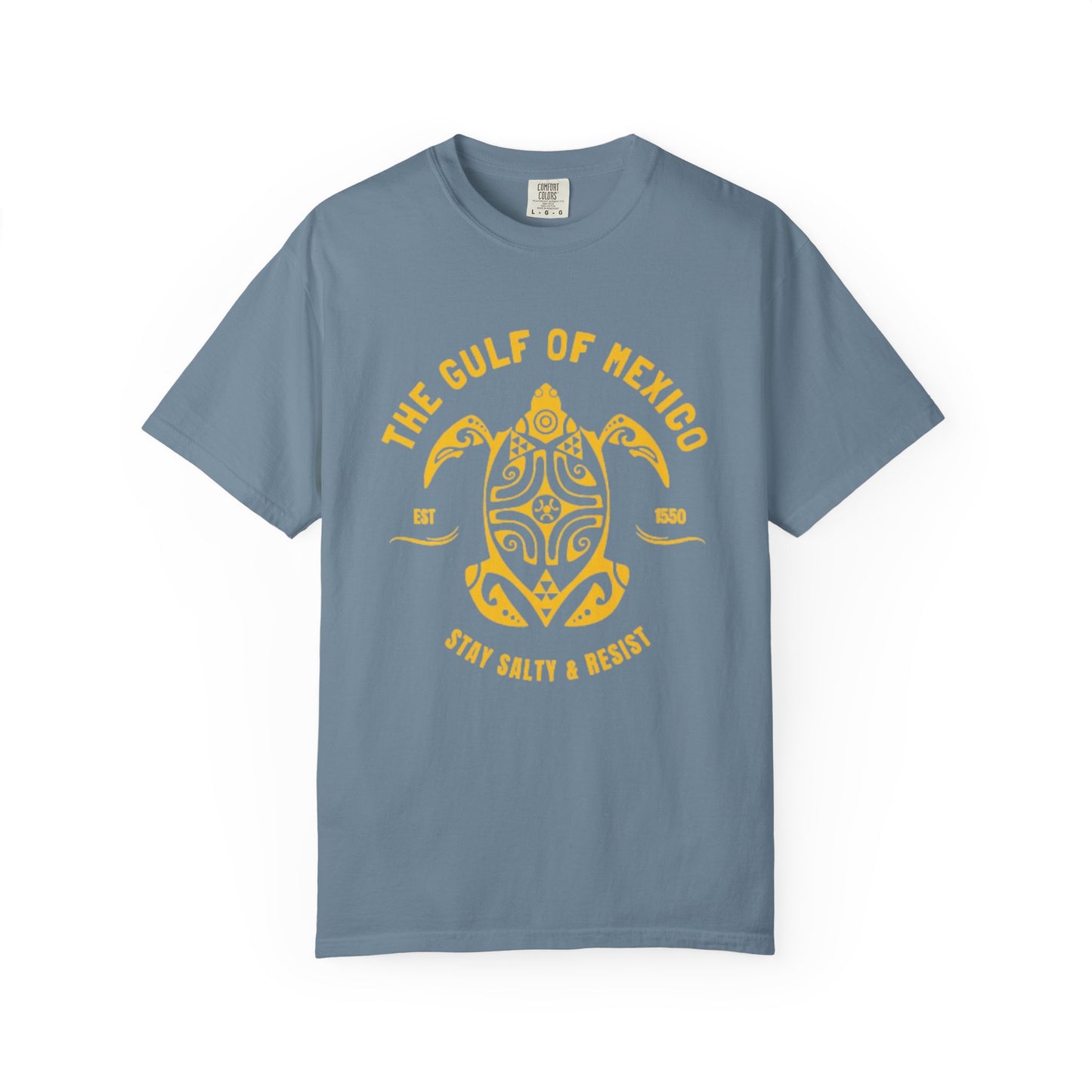 Gulf of Mexico Graphic T-Shirt (Gold Text)
