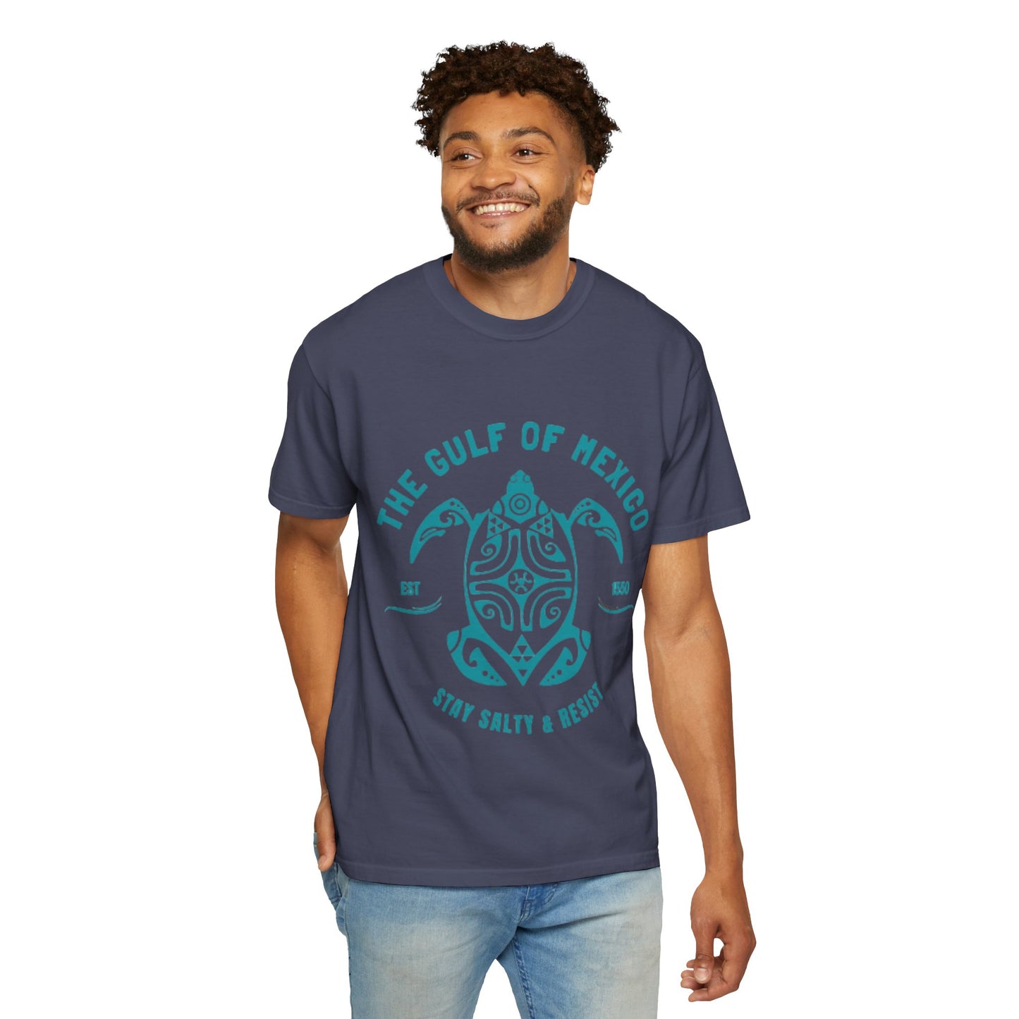 Gulf of Mexico Graphic T-Shirt (Teal Text)