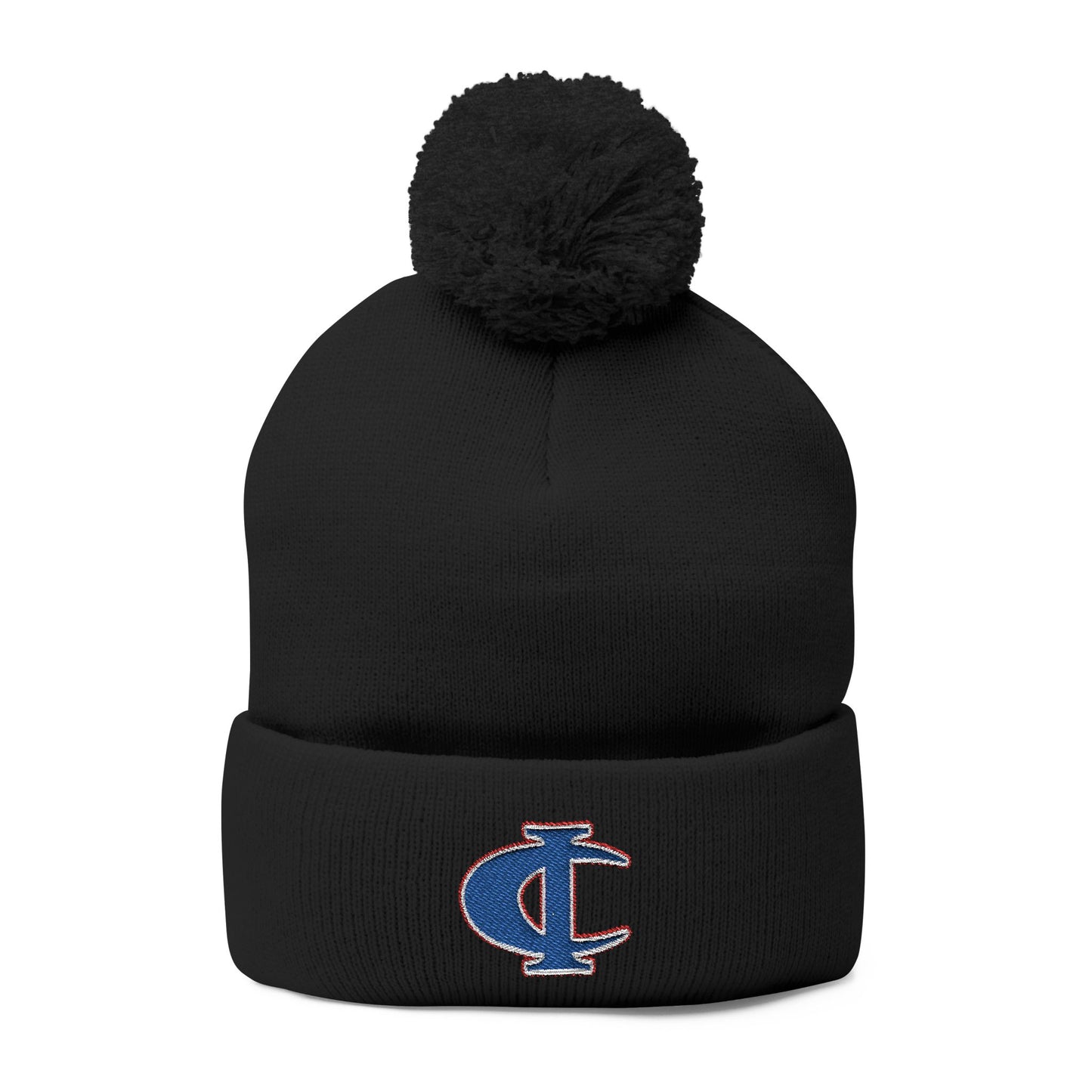 C-I Bluejackets - Embroidered Beanie w/Pom-Pom