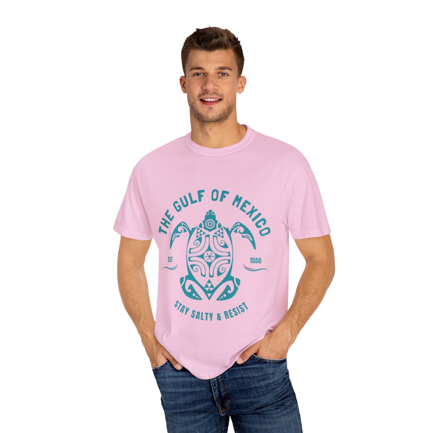 Gulf of Mexico Graphic T-Shirt (Teal Text)