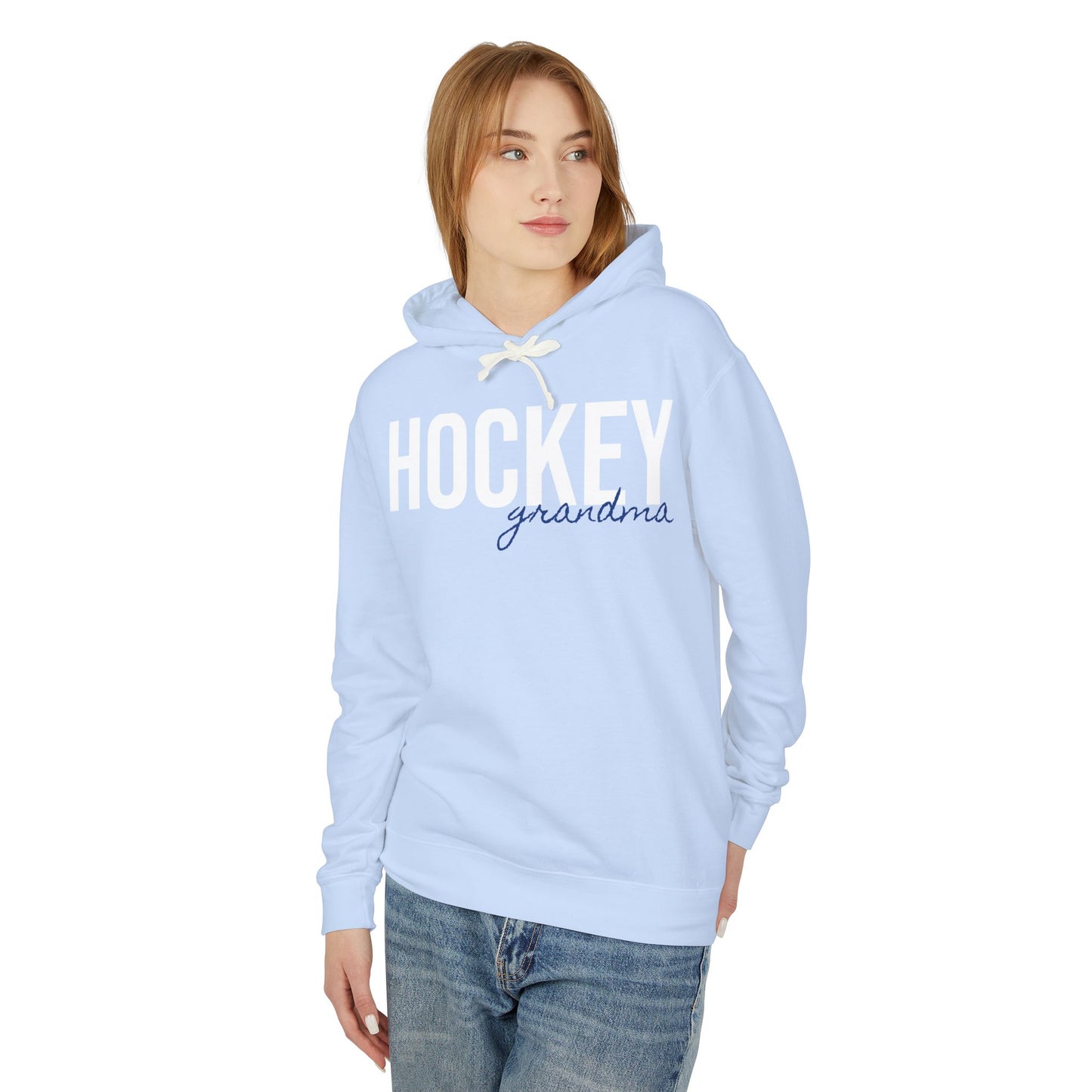 High School Hockey Grandma Lightweight Hoodie