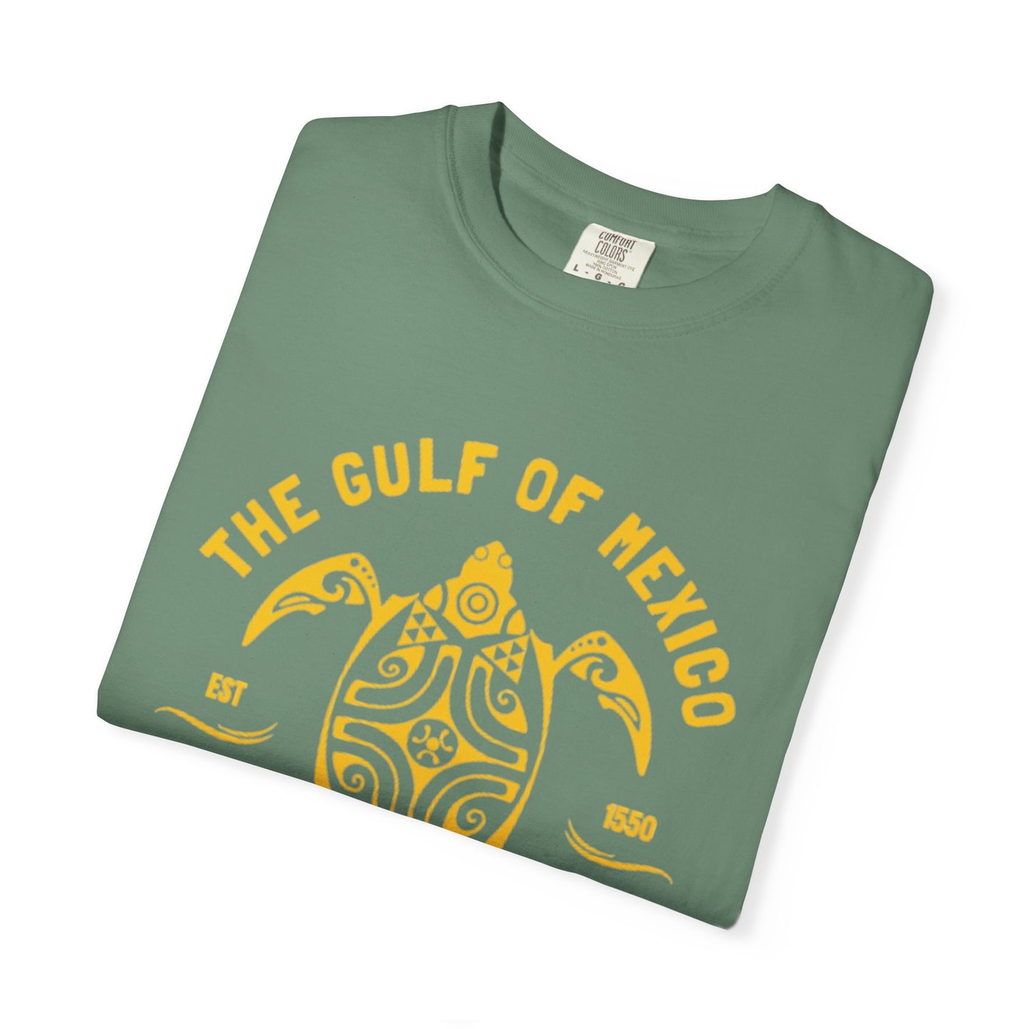 Gulf of Mexico Graphic T-Shirt (Gold Text)