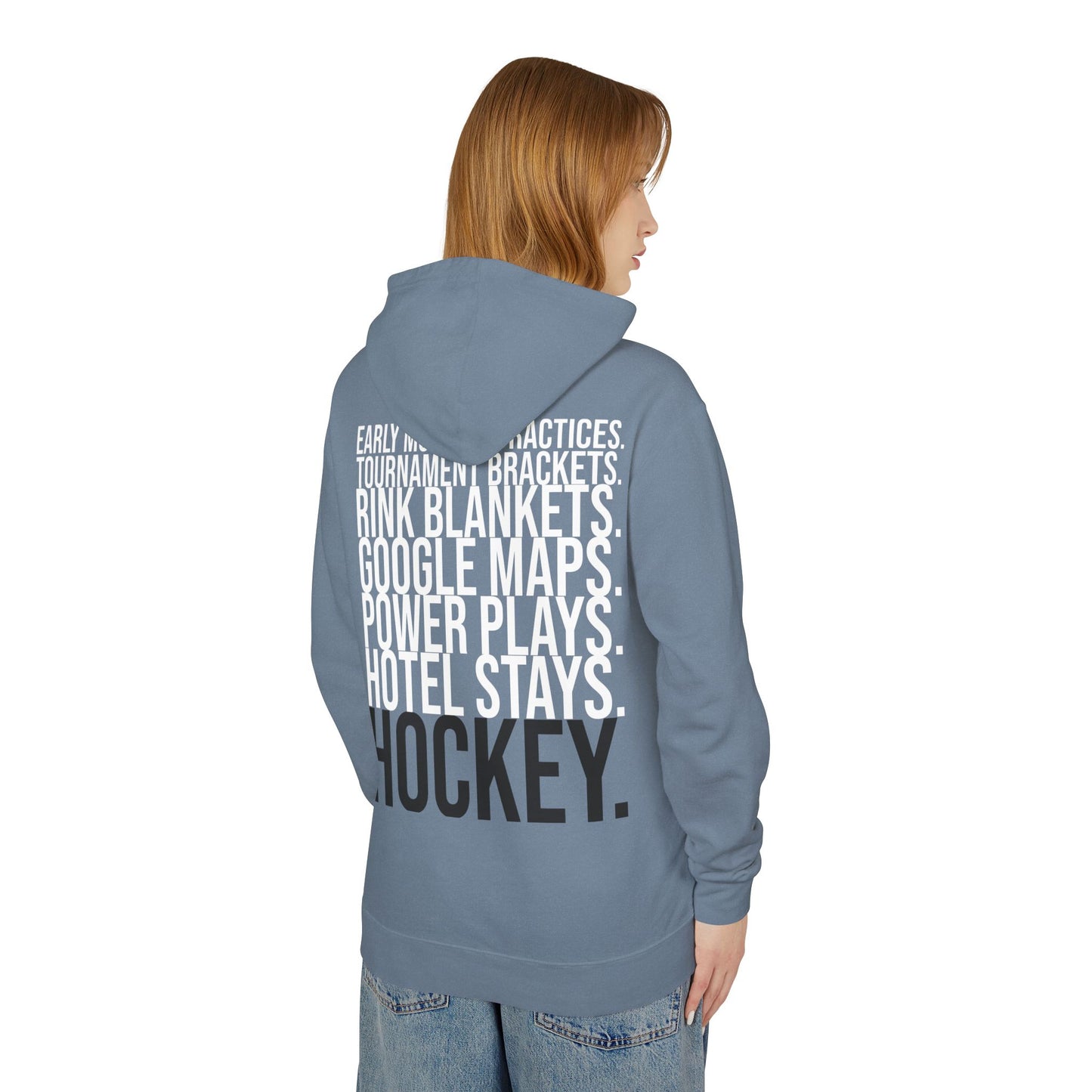Hockey Mama Lightweight Hoodie - Comfy Mom Vibes