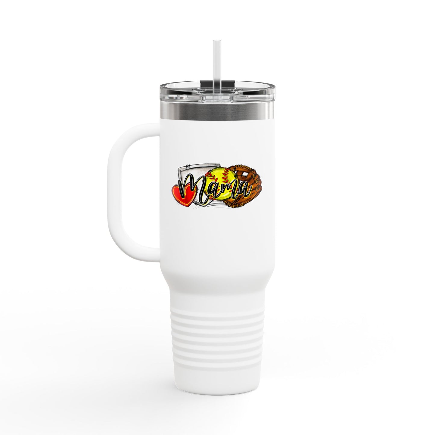 Softball Insulated Travel Mug - 40oz