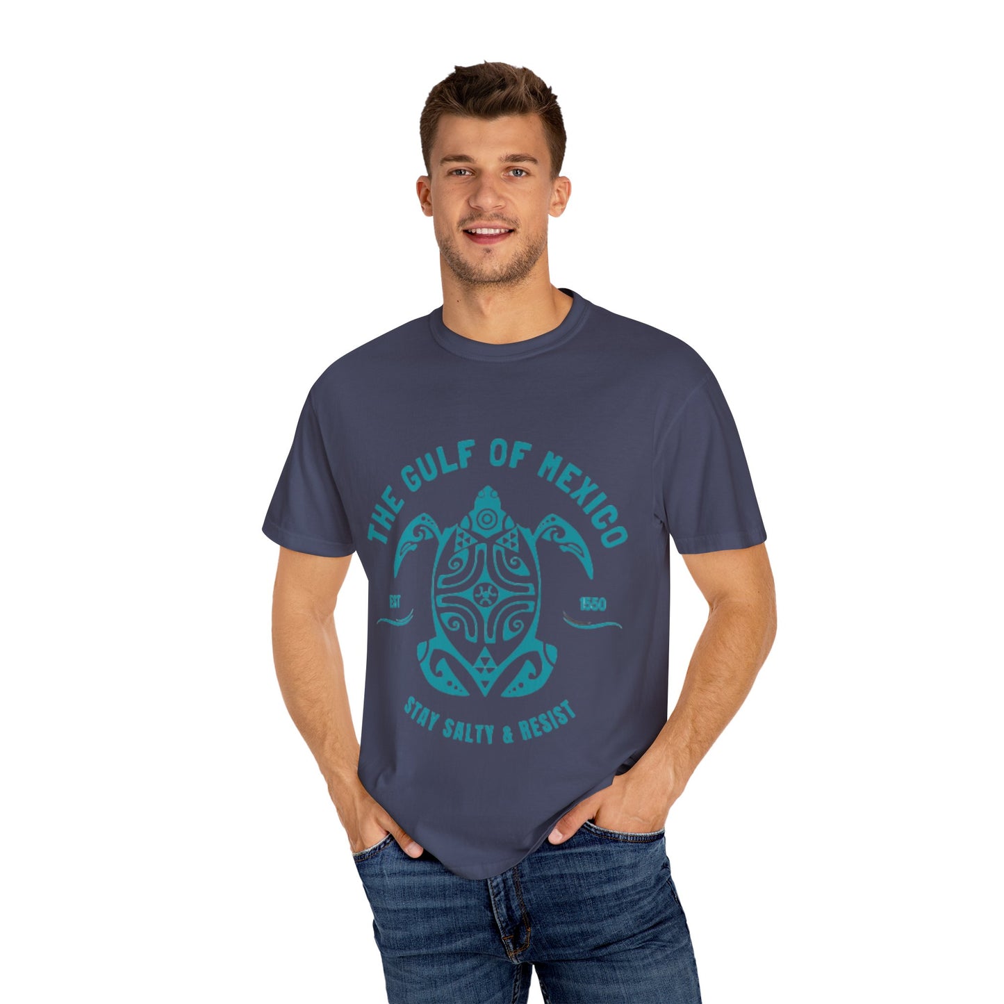 Gulf of Mexico Graphic T-Shirt (Teal Text)