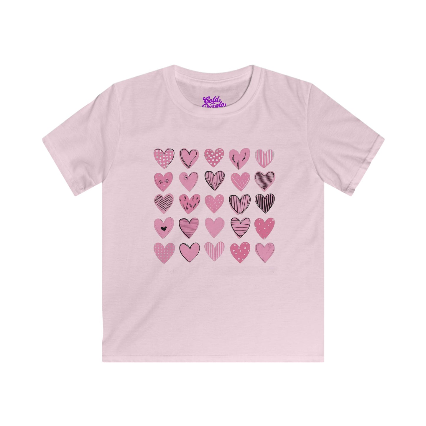 Hearts - Kids Softstyle Tee