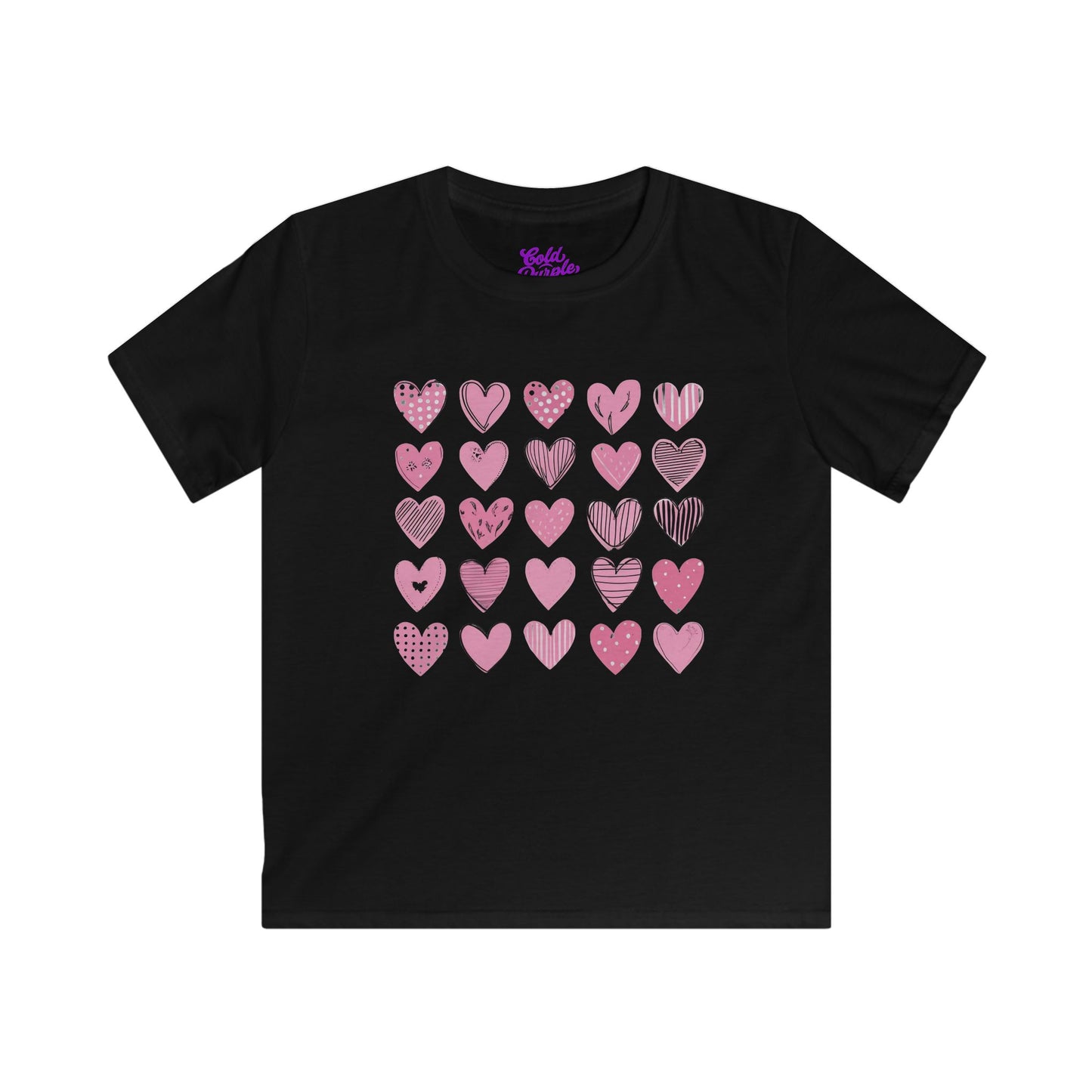 Hearts - Kids Softstyle Tee